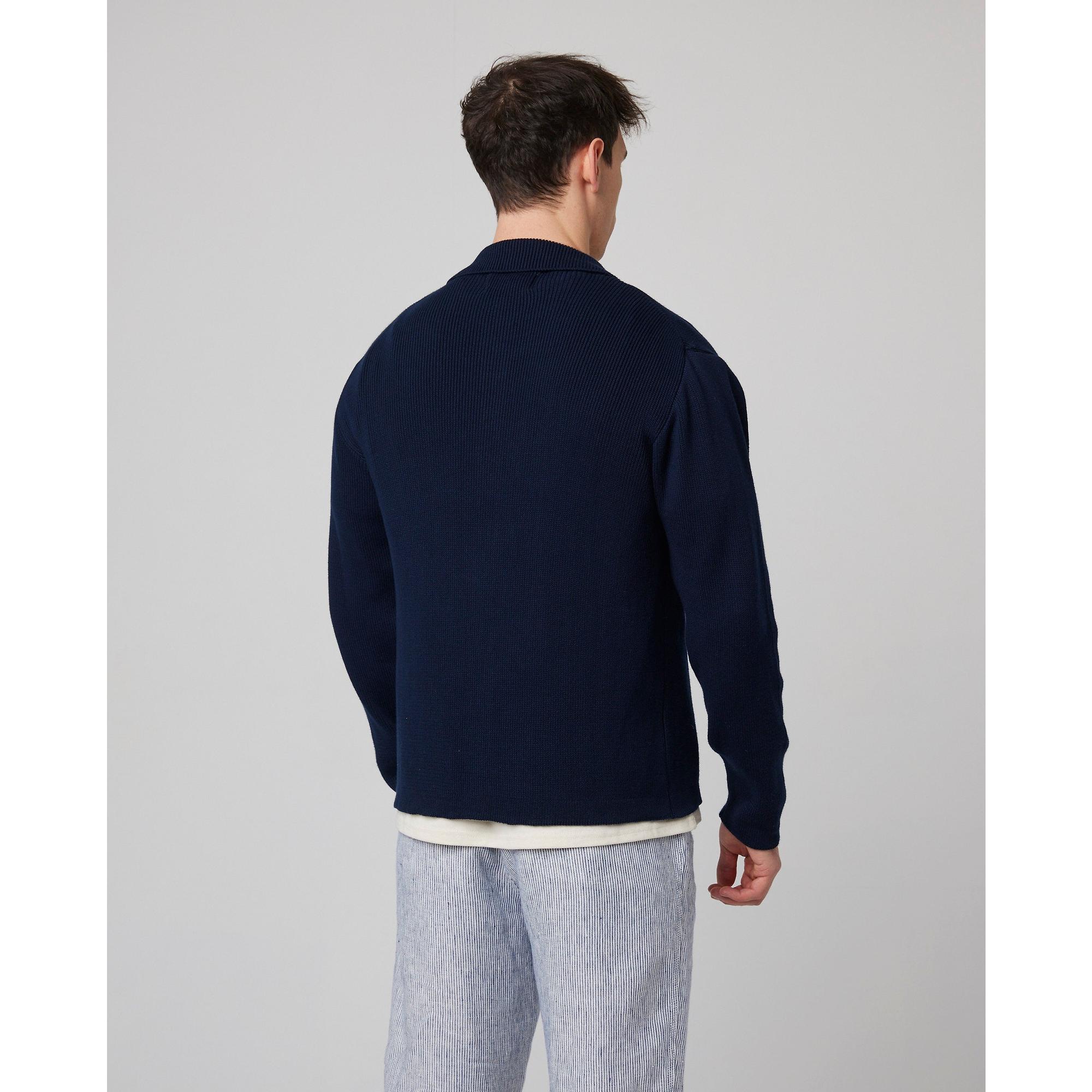 Product image 8 of 8 of Peregrine Men's River Knitted Shacket - Navy