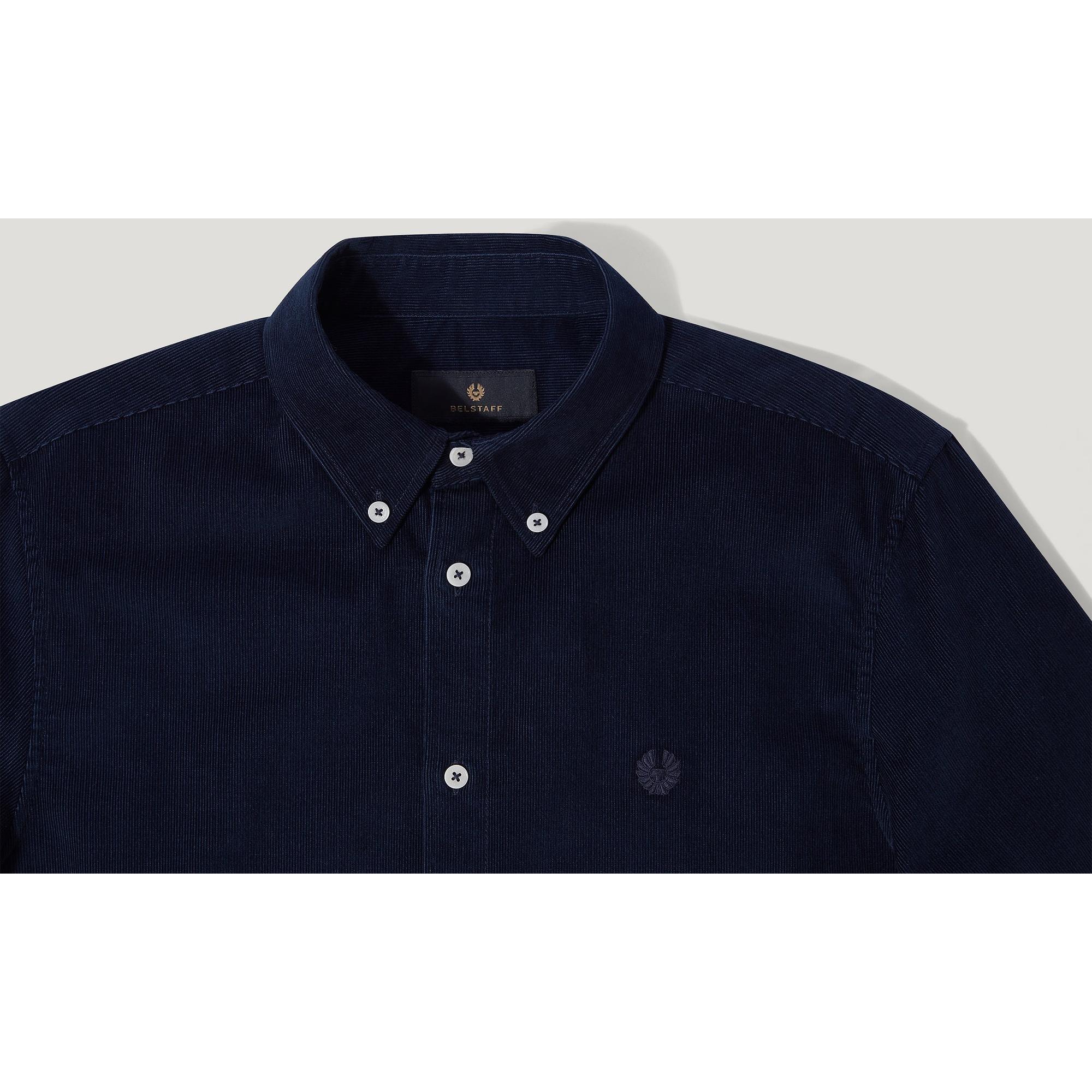 Product image 2 of 5 of Belstaff Men's Cotton Corduroy Street Shirt - Dark Ink