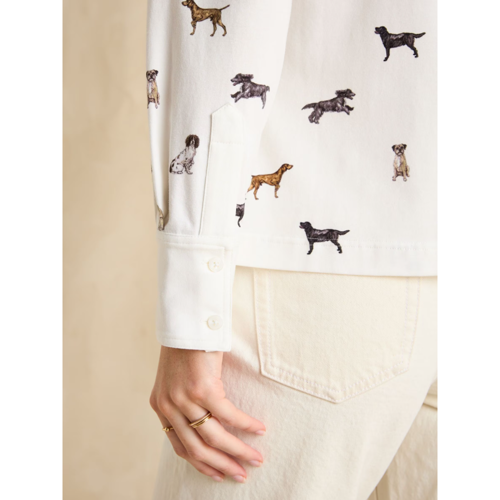 Product image 6 of 6 of Joules Women's Burlington Shirt - Dogs Print