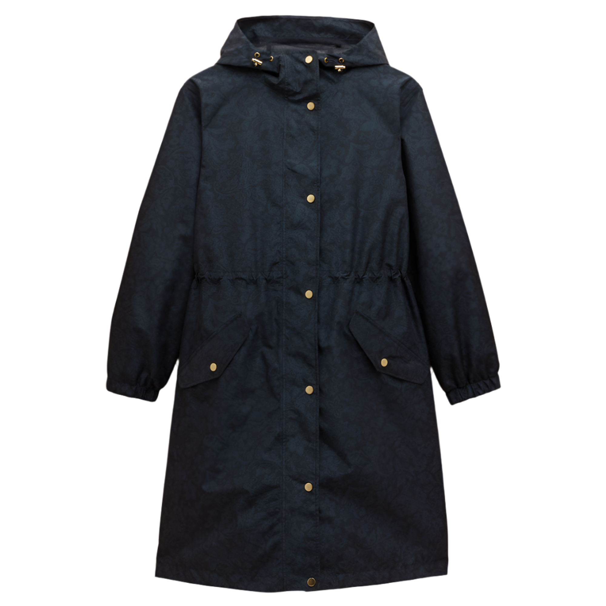 Product image 1 of 6 of Joules Women's Holkham Waterproof Packable Raincoat - Navy Paisley