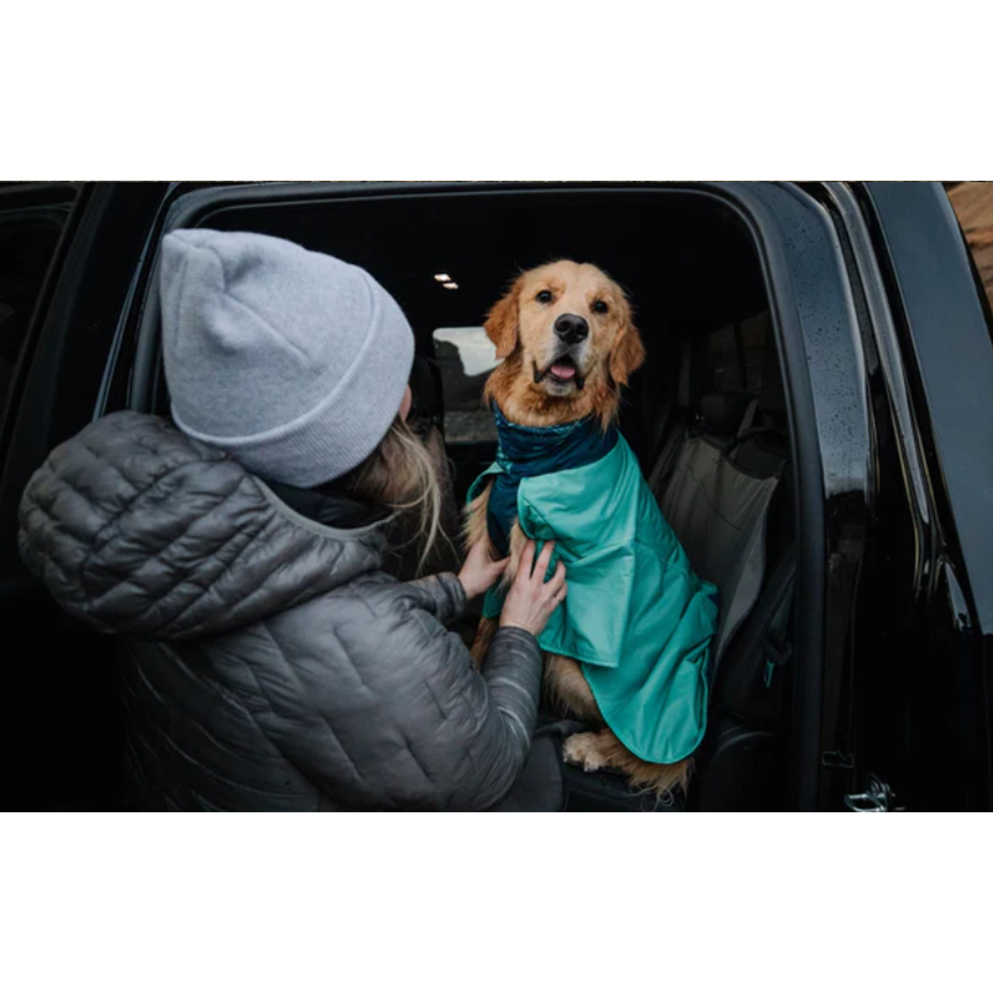 Product image 16 of 16 of RUFFWEAR Dirtbag Dog Drying Towel (Large) - Aurora Teal