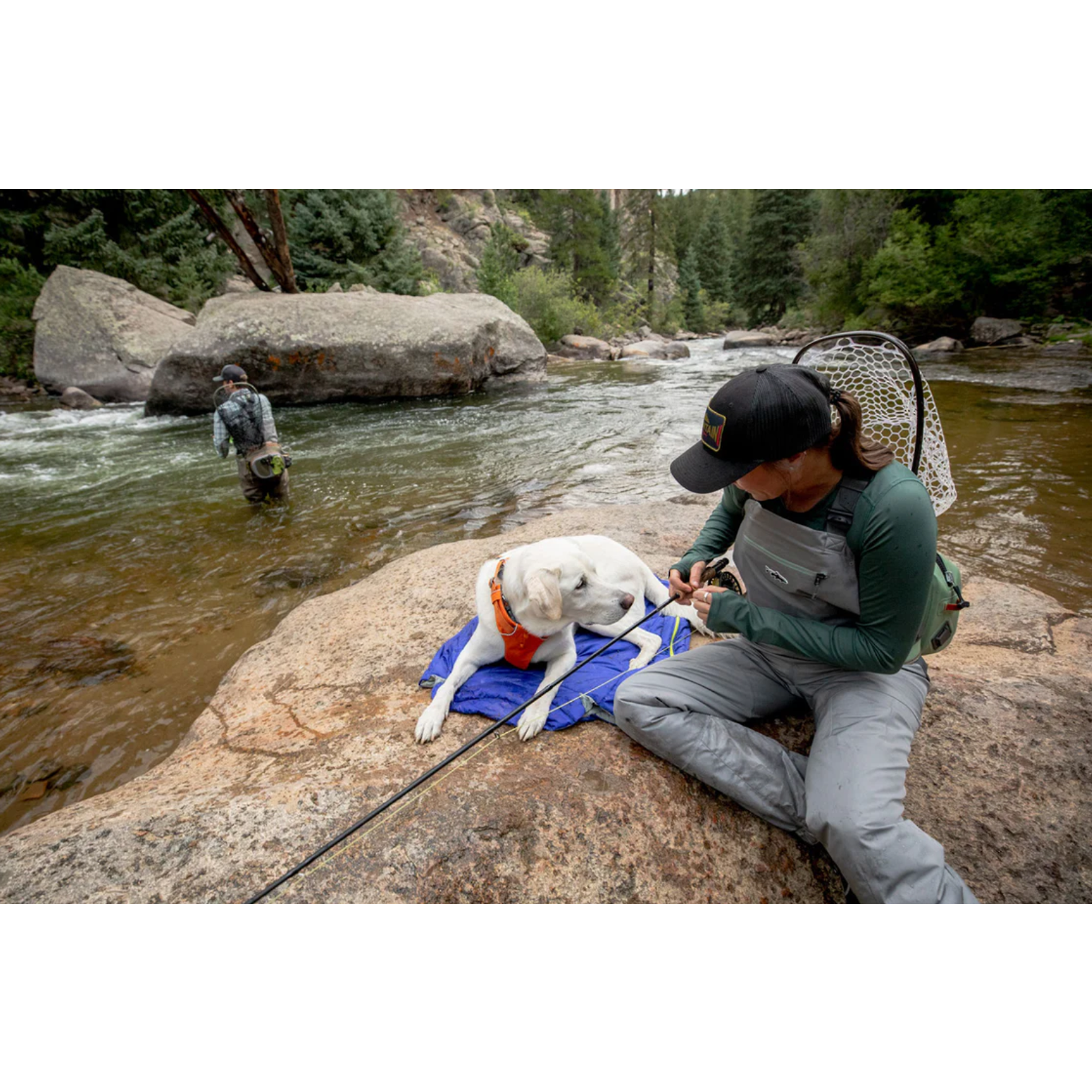 Product image 11 of 13 of RUFFWEAR Highlands Dog Sleeping Bag - Huckleberry Blue (Medium)