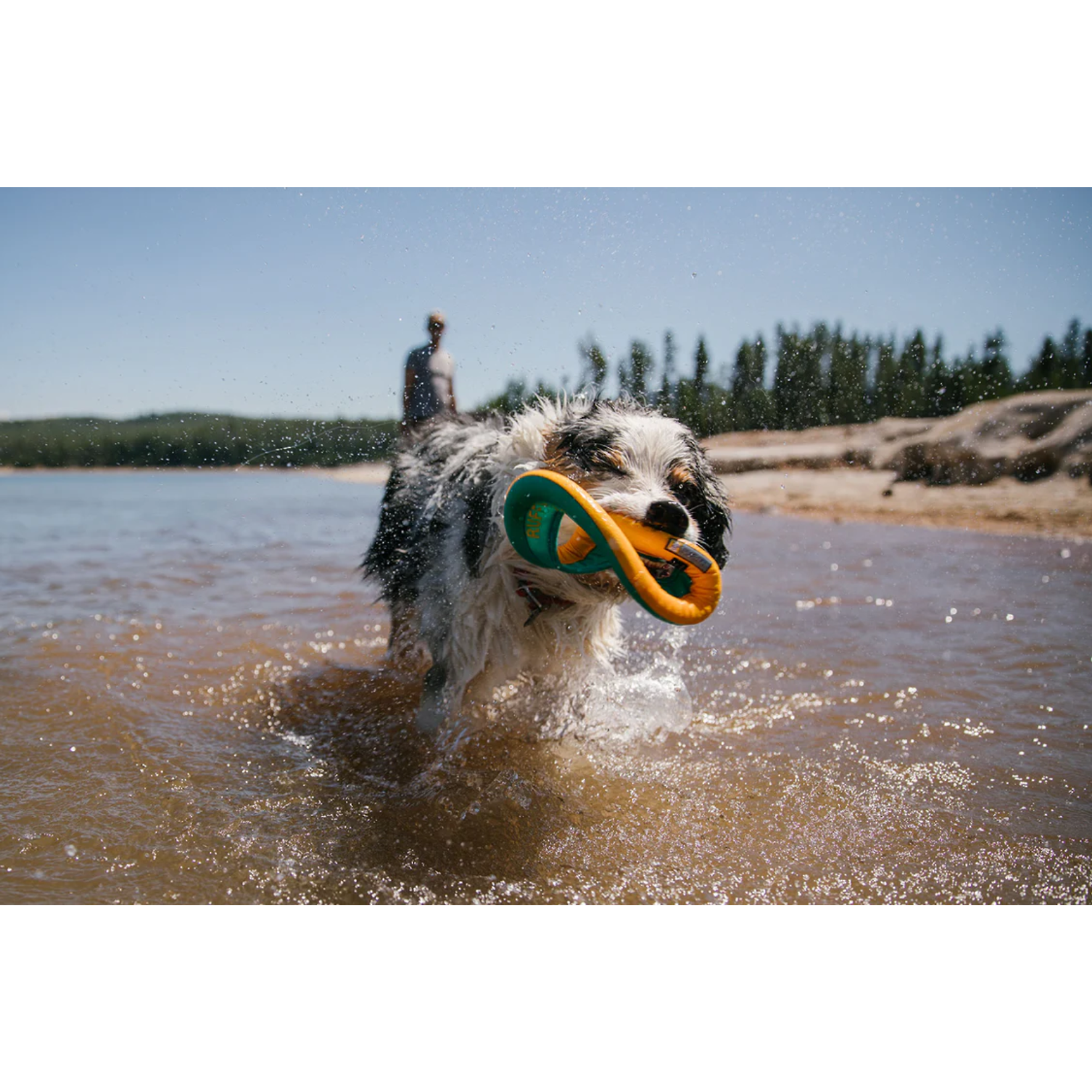 Product image 5 of 10 of RUFFWEAR Hydro Plane Floating Throw Toy - Campfire Orange
