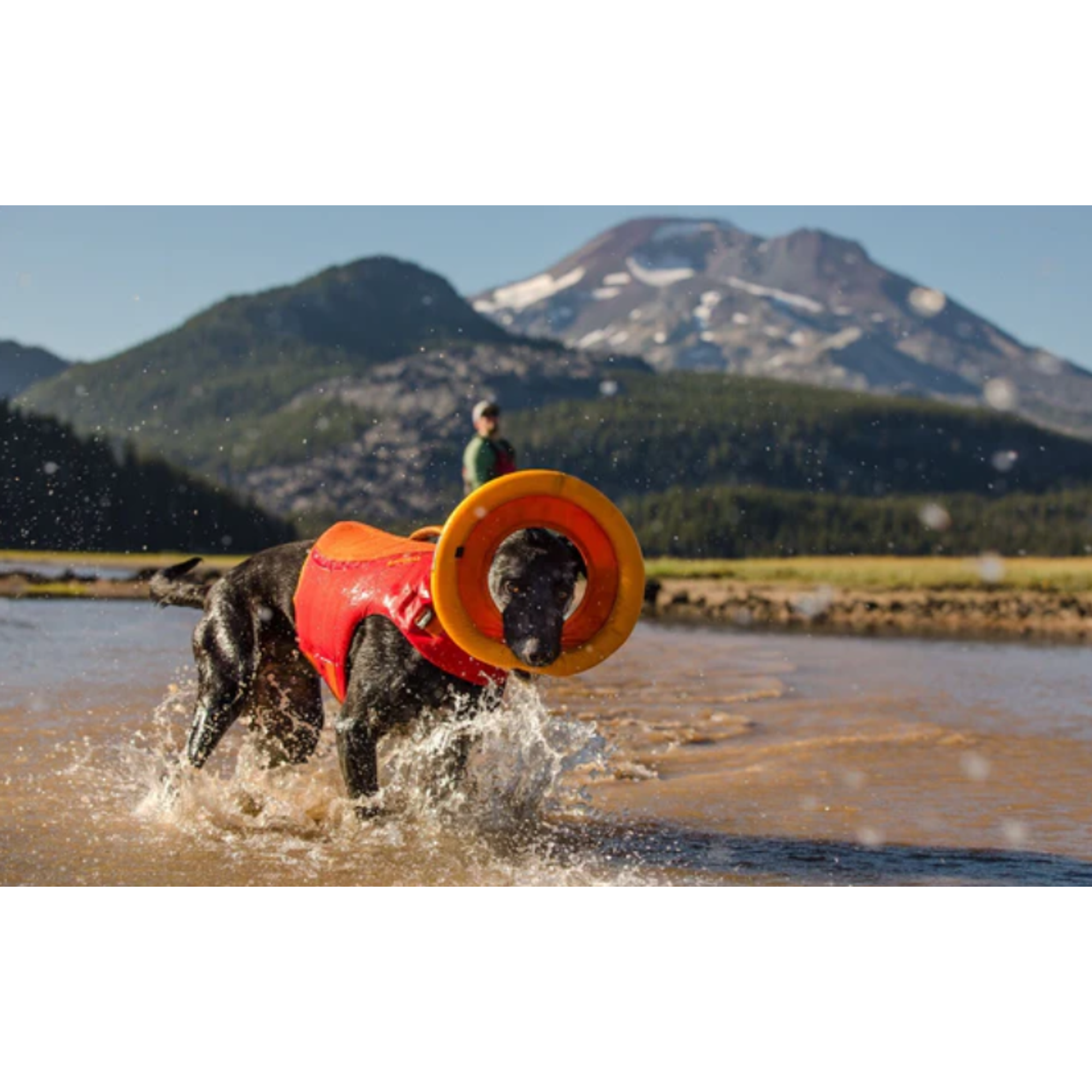 Product image 10 of 10 of RUFFWEAR Hydro Plane Floating Throw Toy - Campfire Orange