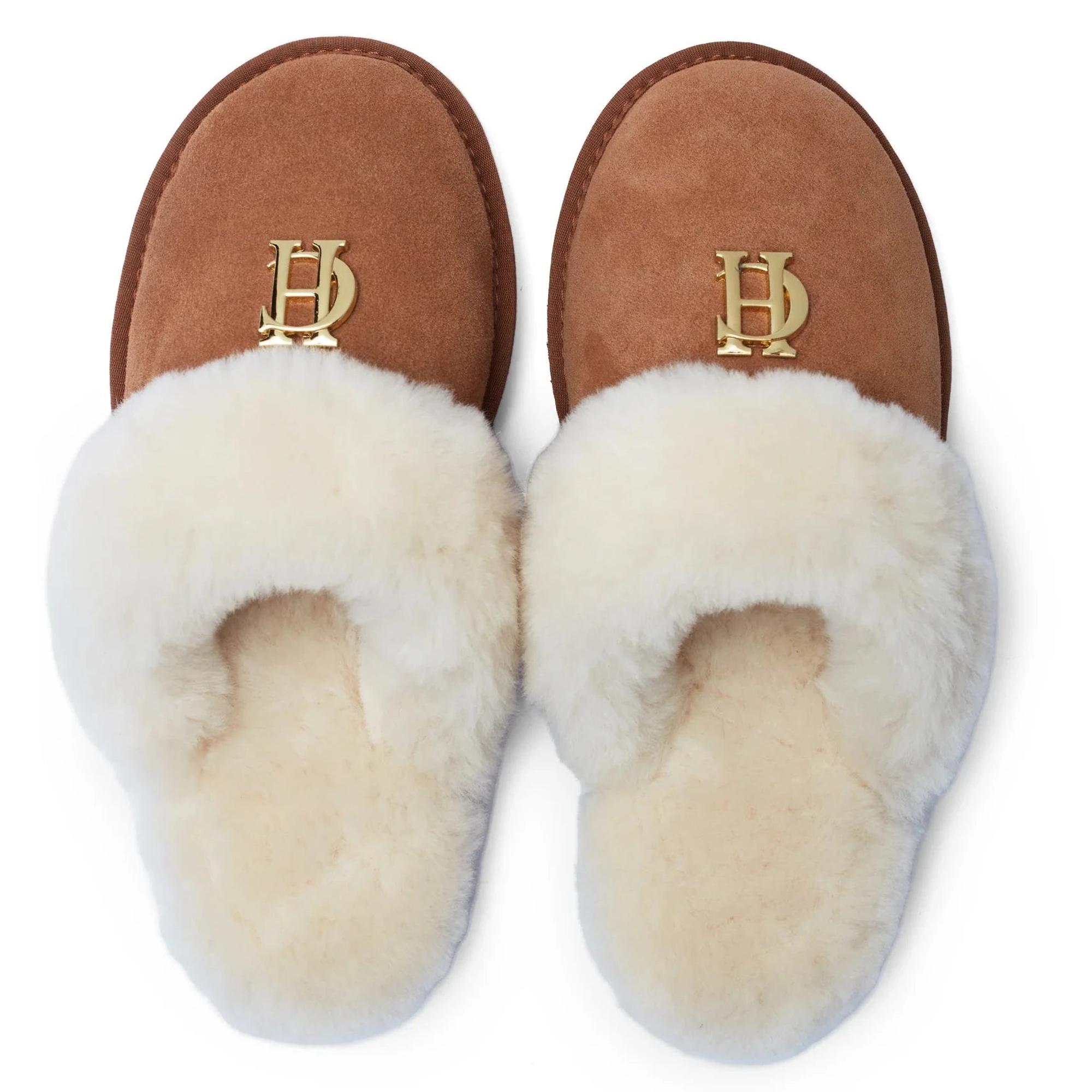 Product image 4 of 7 of Holland Cooper Women's HC Shearling Slippers - Tan
