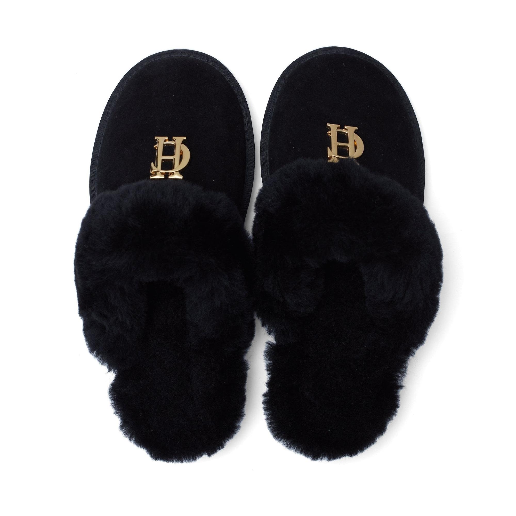 Product image 5 of 7 of Holland Cooper Women's HC Shearling Slippers - Black