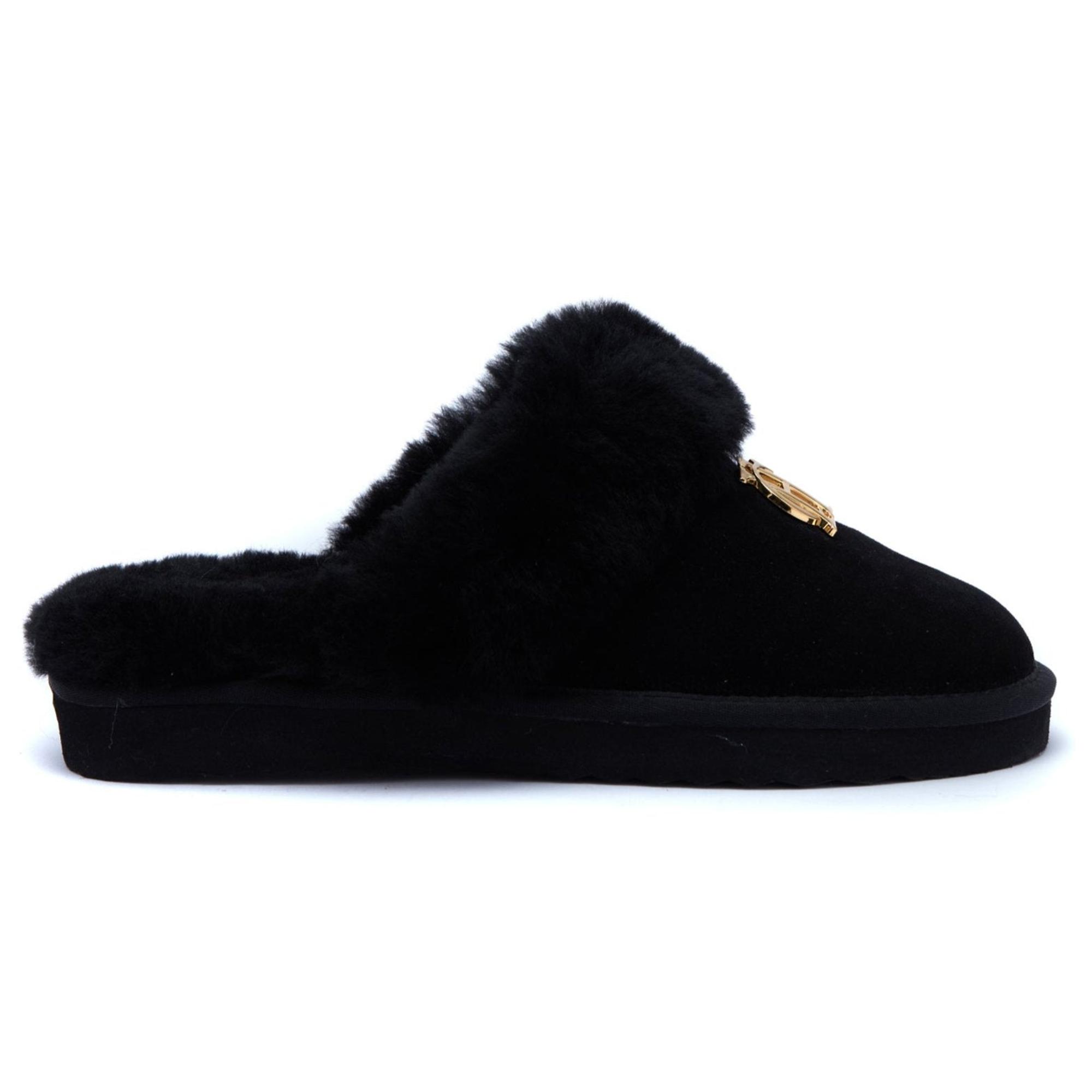 Product image 1 of 7 of Holland Cooper Women's HC Shearling Slippers - Black