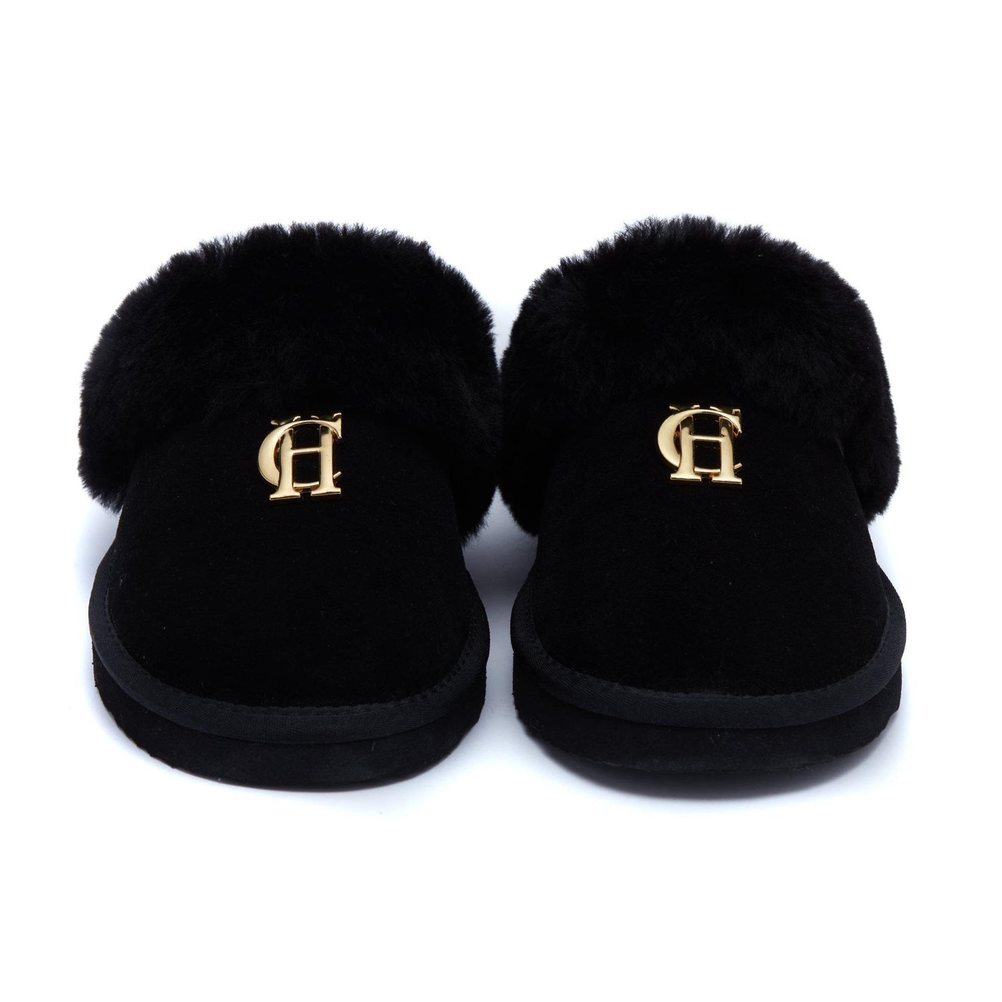 Product image 3 of 7 of Holland Cooper Women's HC Shearling Slippers - Black