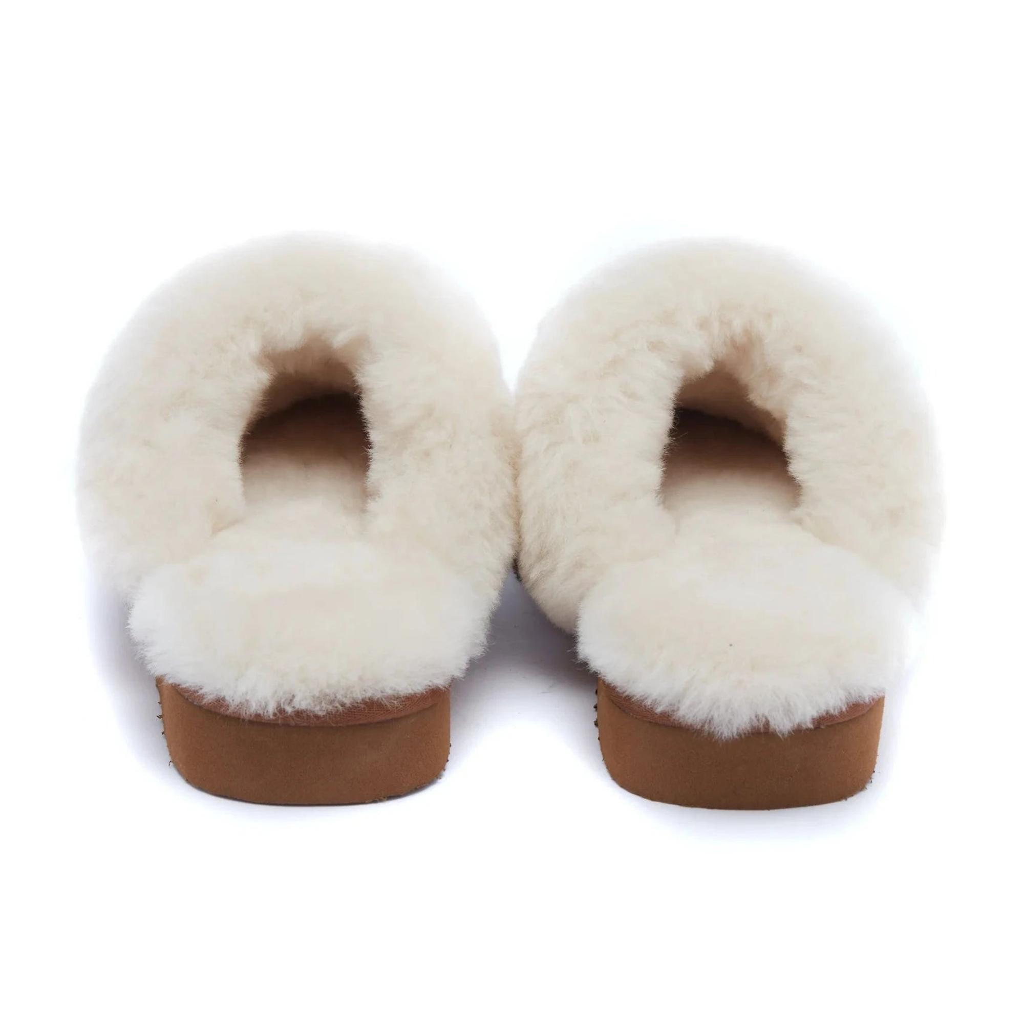 Product image 5 of 7 of Holland Cooper Women's HC Shearling Slippers - Tan