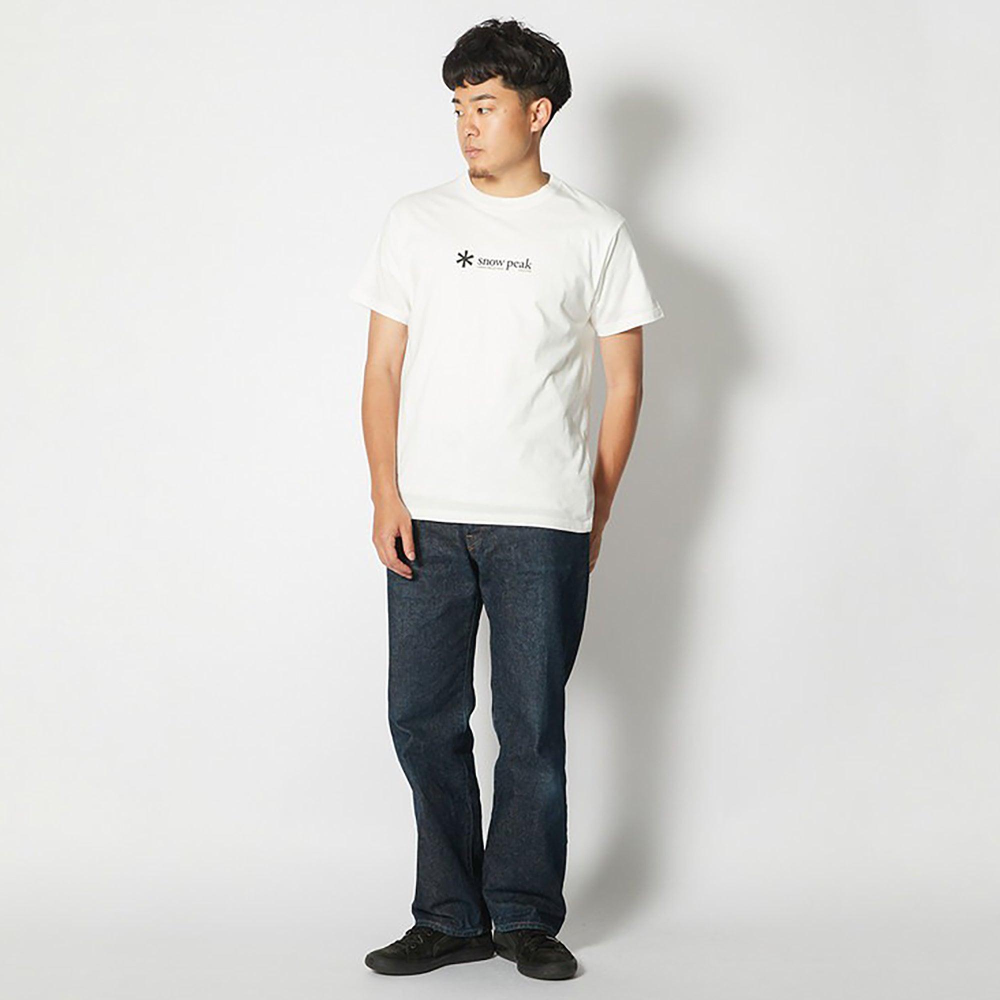 Product image 2 of 9 of Snow Peak Soft Cotton Logo Short Sleeve T-Shirt - White