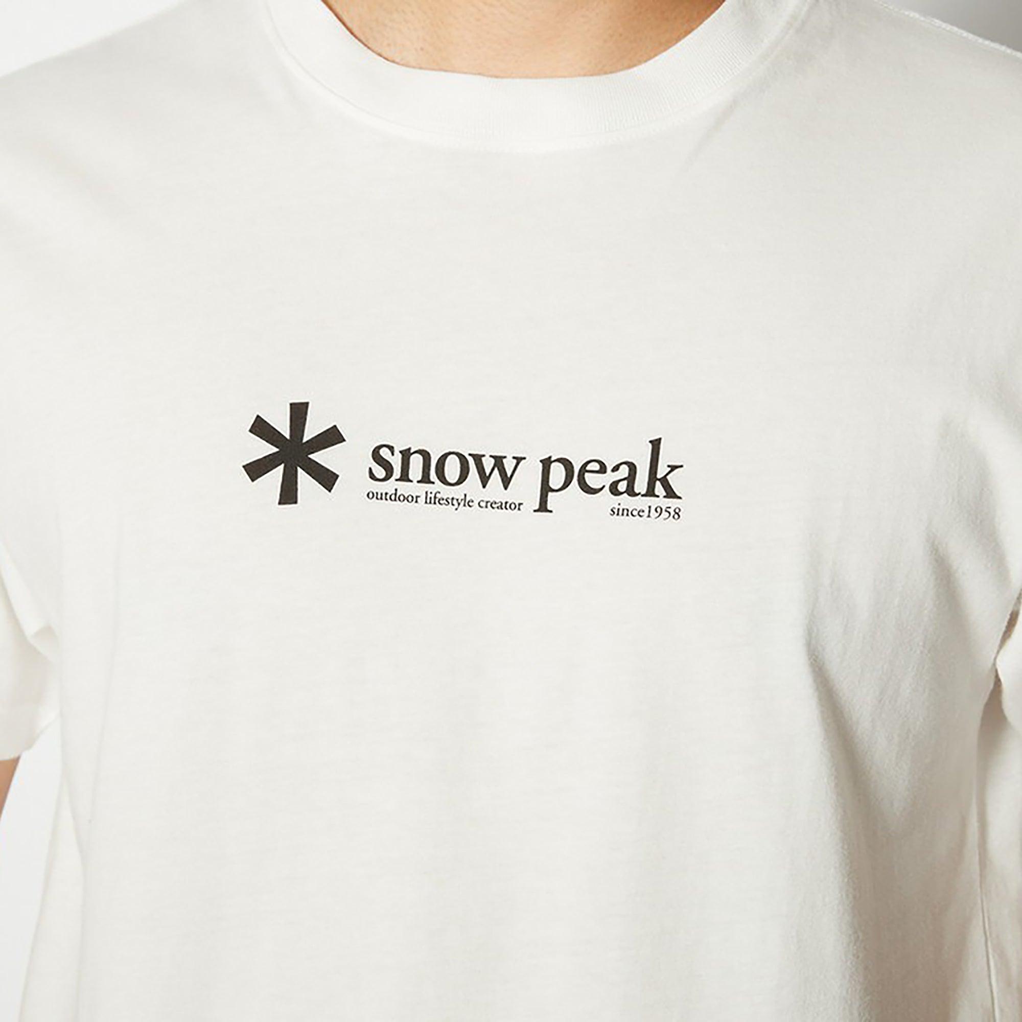 Product image 8 of 9 of Snow Peak Soft Cotton Logo Short Sleeve T-Shirt - White