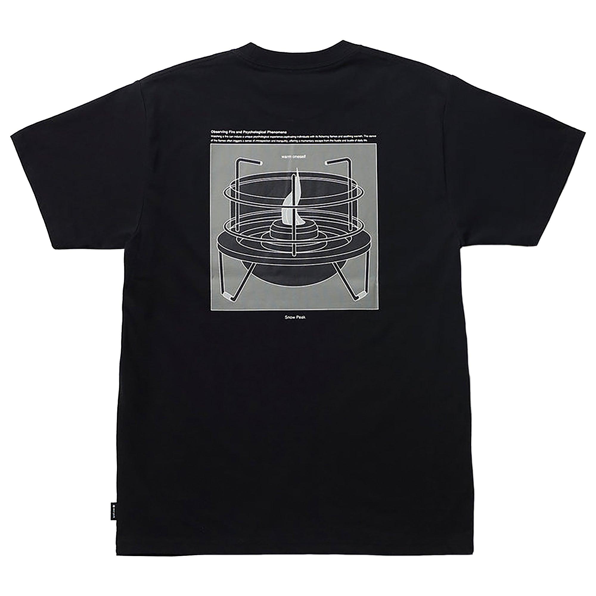 Product image 1 of 4 of Snow Peak Warm Oneself T-Shirt - Black
