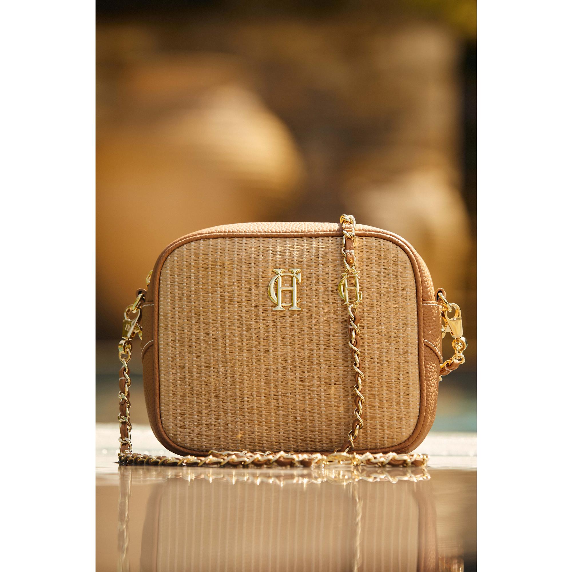 Product image 4 of 12 of Holland Cooper Women's Soho Camera Bag - Tan Raffia
