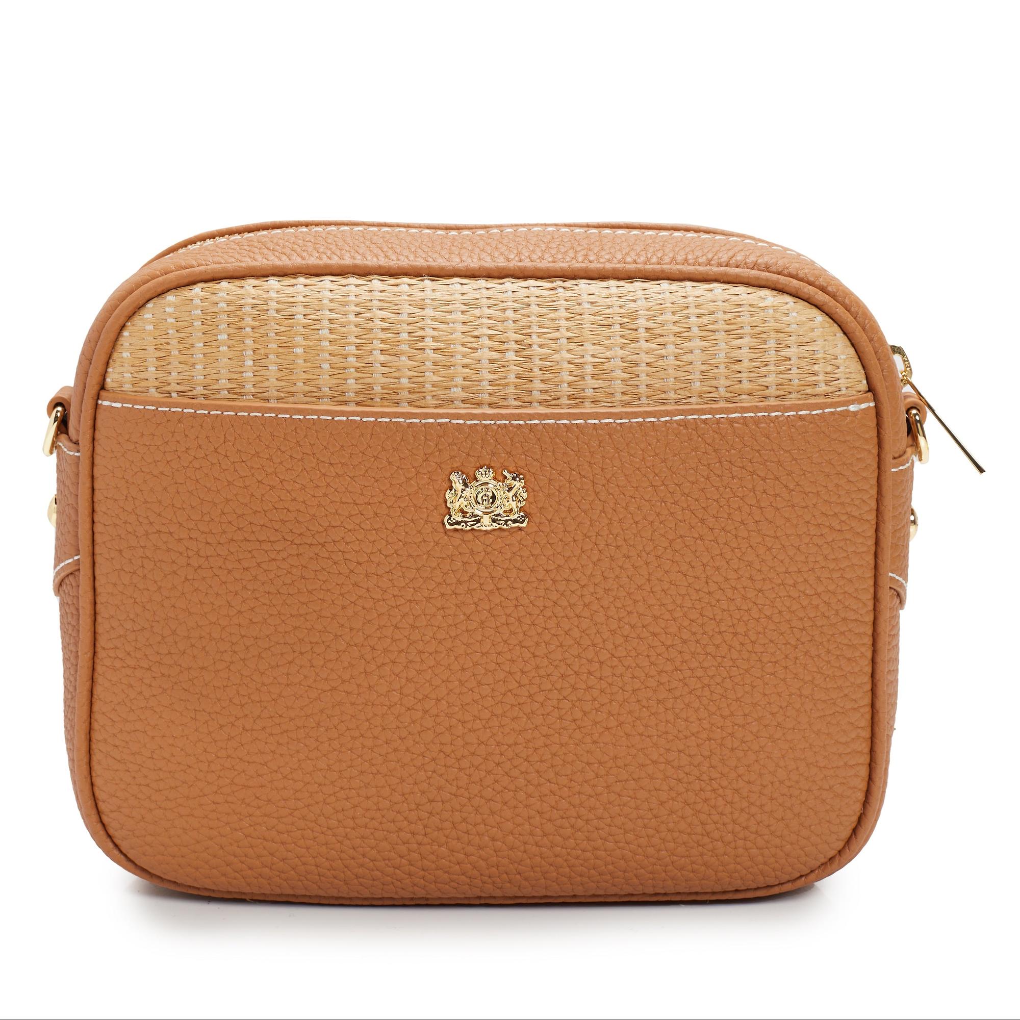 Product image 3 of 12 of Holland Cooper Women's Soho Camera Bag - Tan Raffia