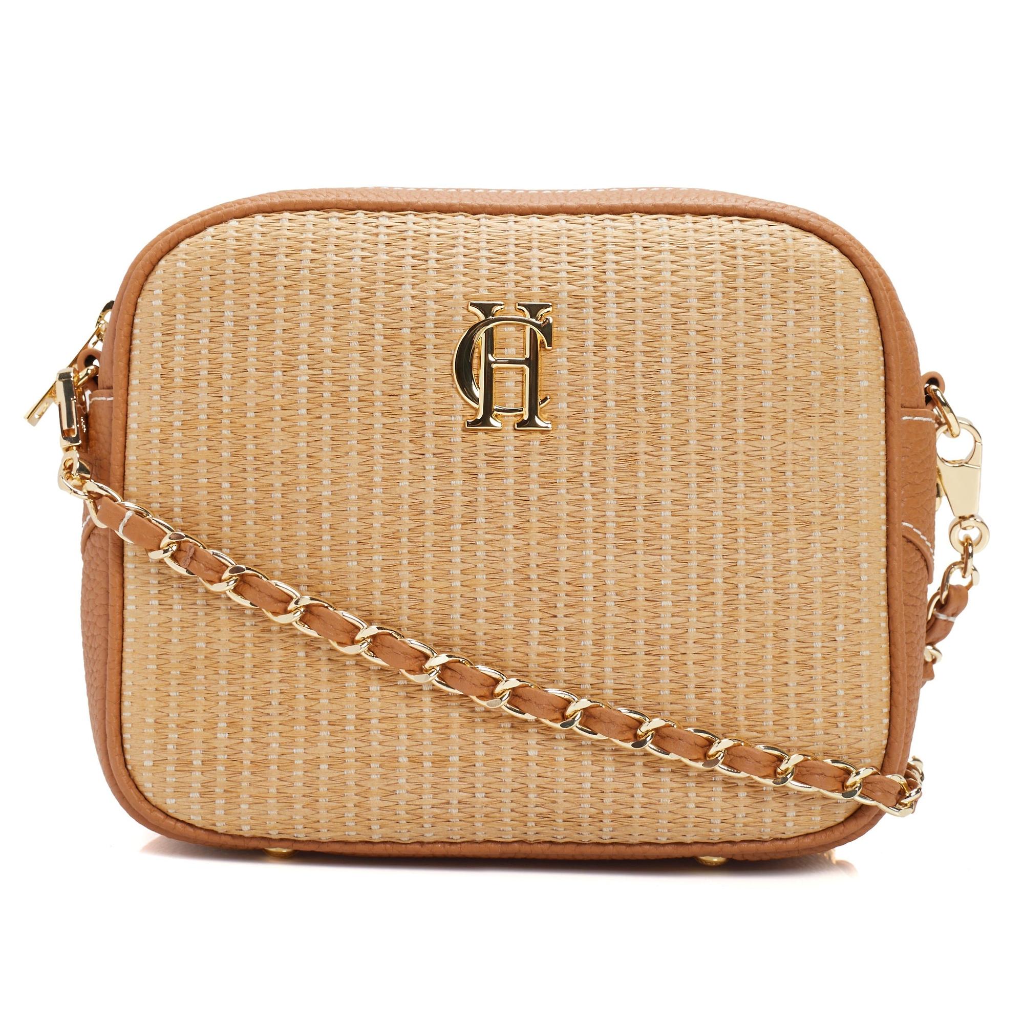 Product image 1 of 12 of Holland Cooper Women's Soho Camera Bag - Tan Raffia