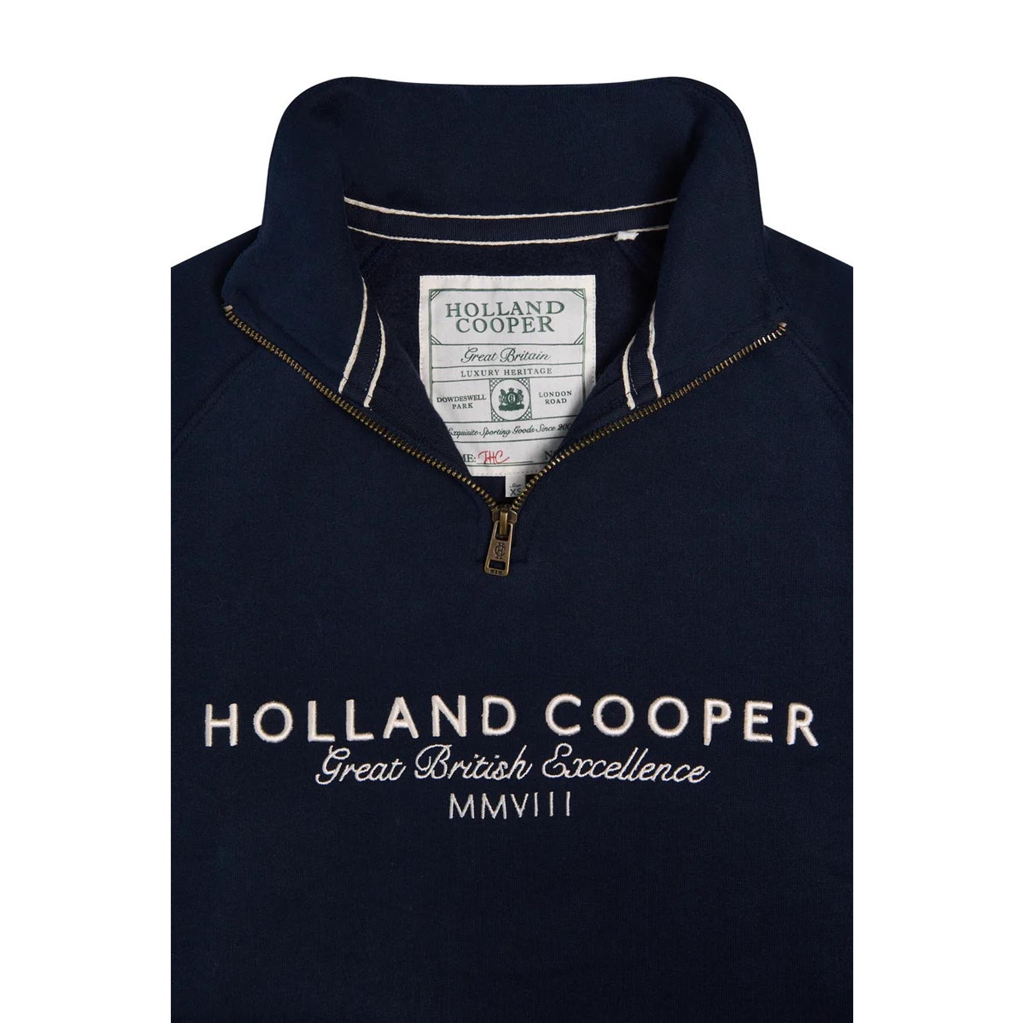 Product image 7 of 9 of Holland Cooper Women's Sporting Goods Zip Henley - Ink Navy