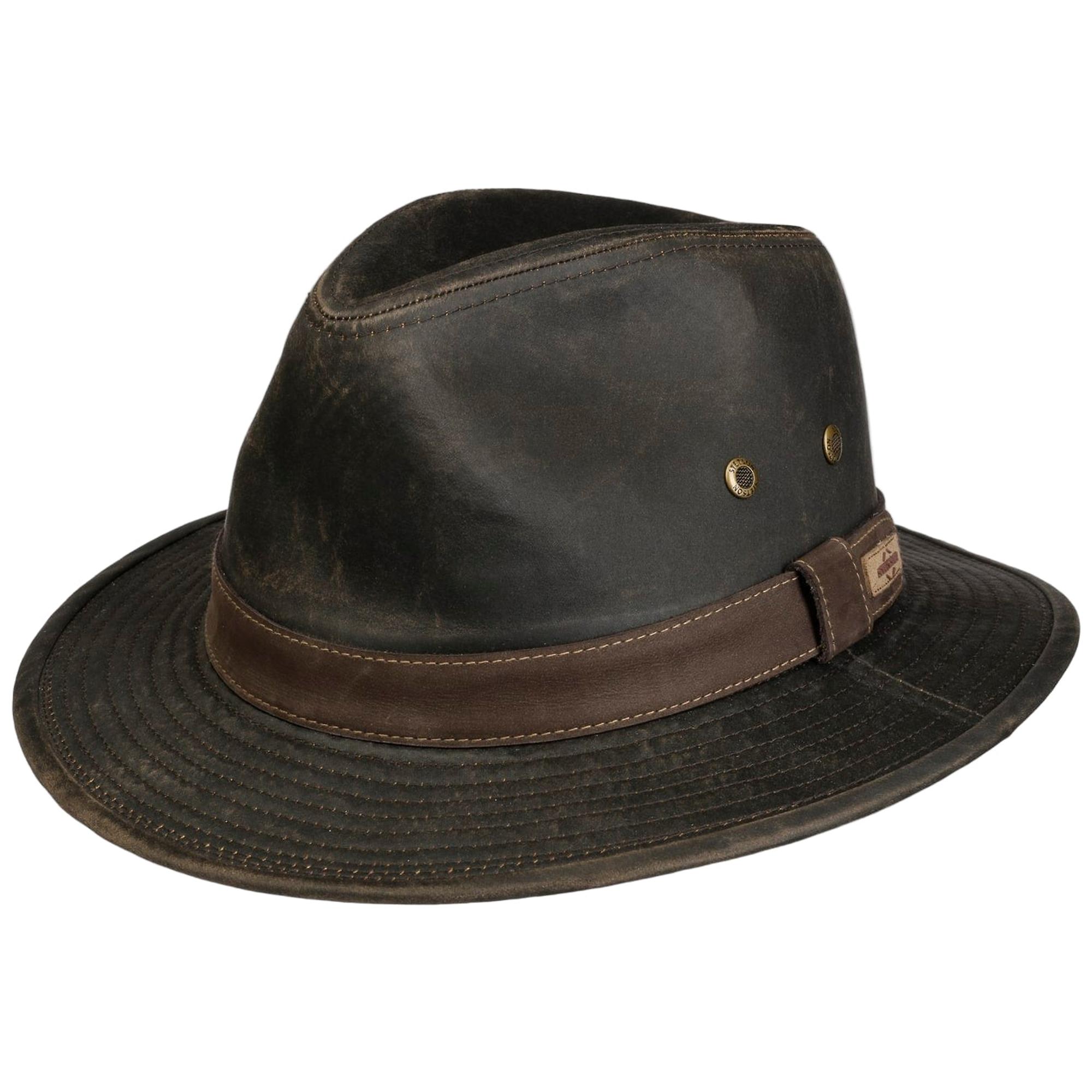 Product image 1 of 5 of Stetson Sri Lanka Traveller Cloth Hat - Dark Brown