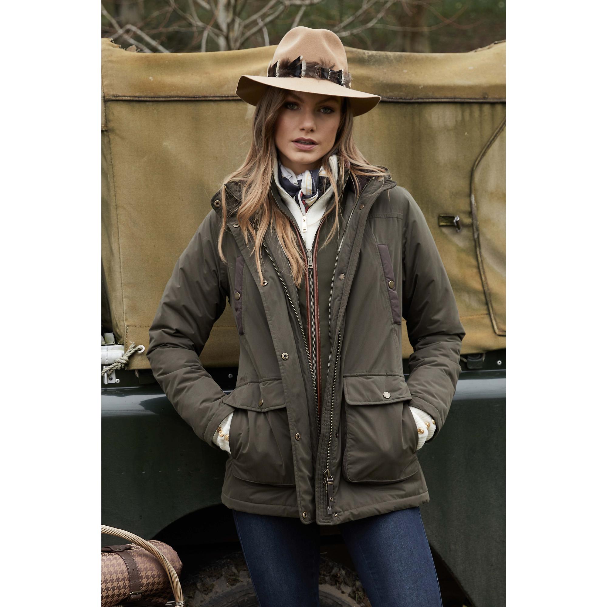 Product image 12 of 12 of Holland Cooper Women's Stamford Country Coat - Khaki