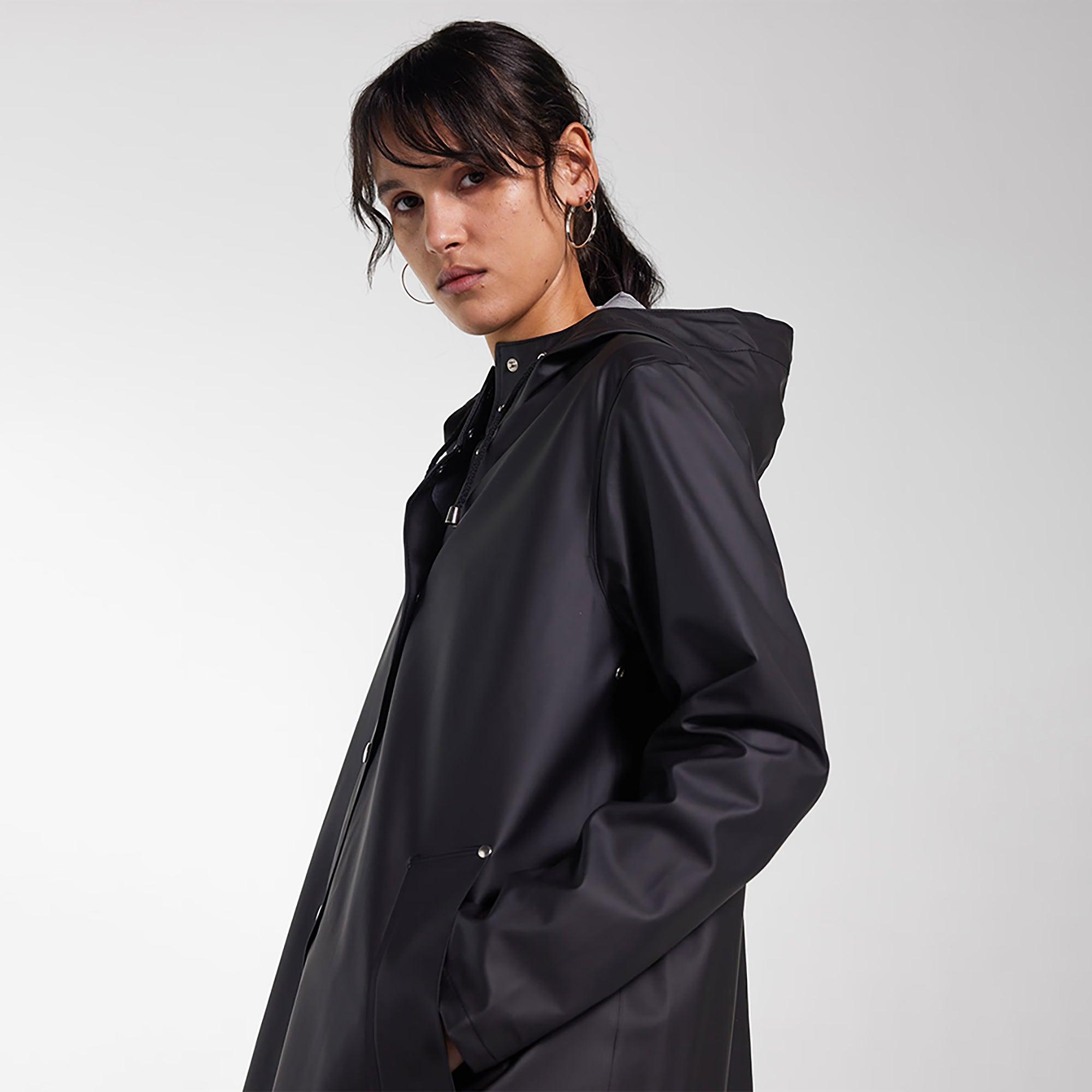 Product image 5 of 11 of Stutterheim Women's Mosebacke Lightweight Raincoat - Black