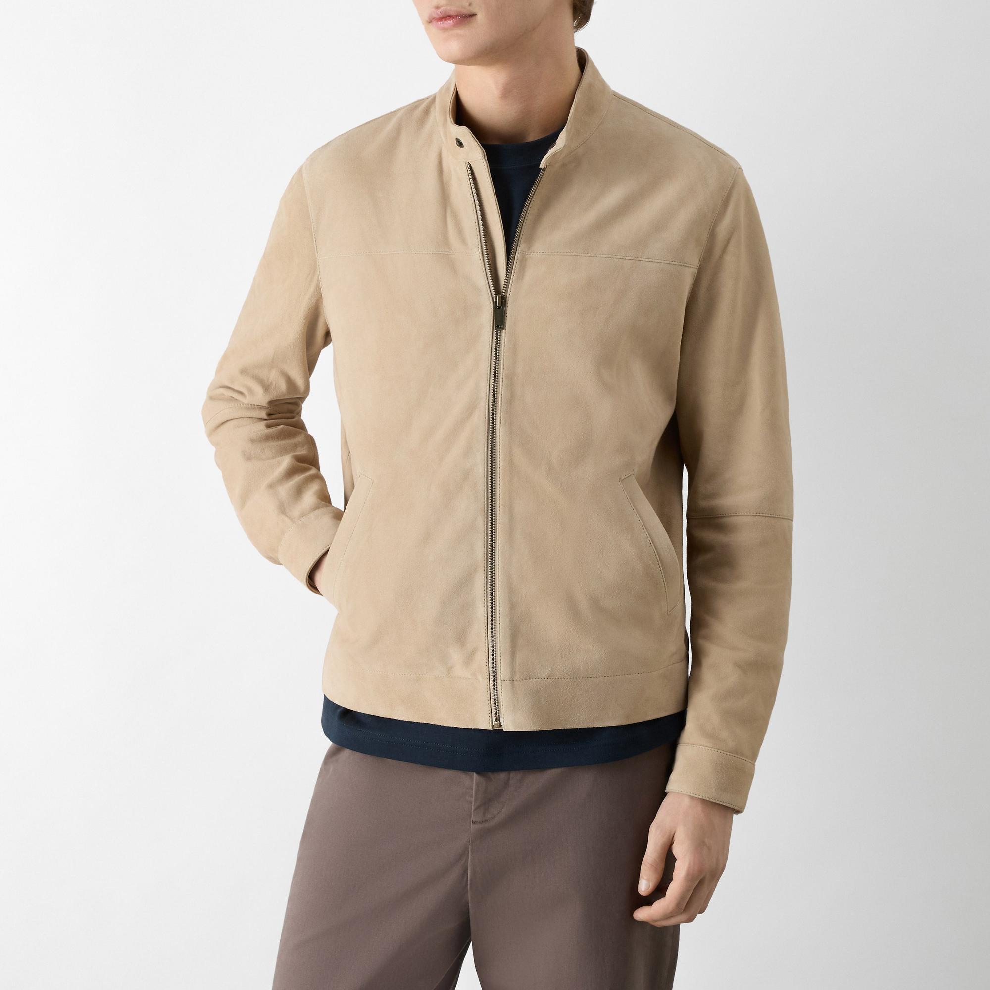 Product image 3 of 11 of Oliver Sweeney Men's Dimson Suede Biker Jacket - Sand