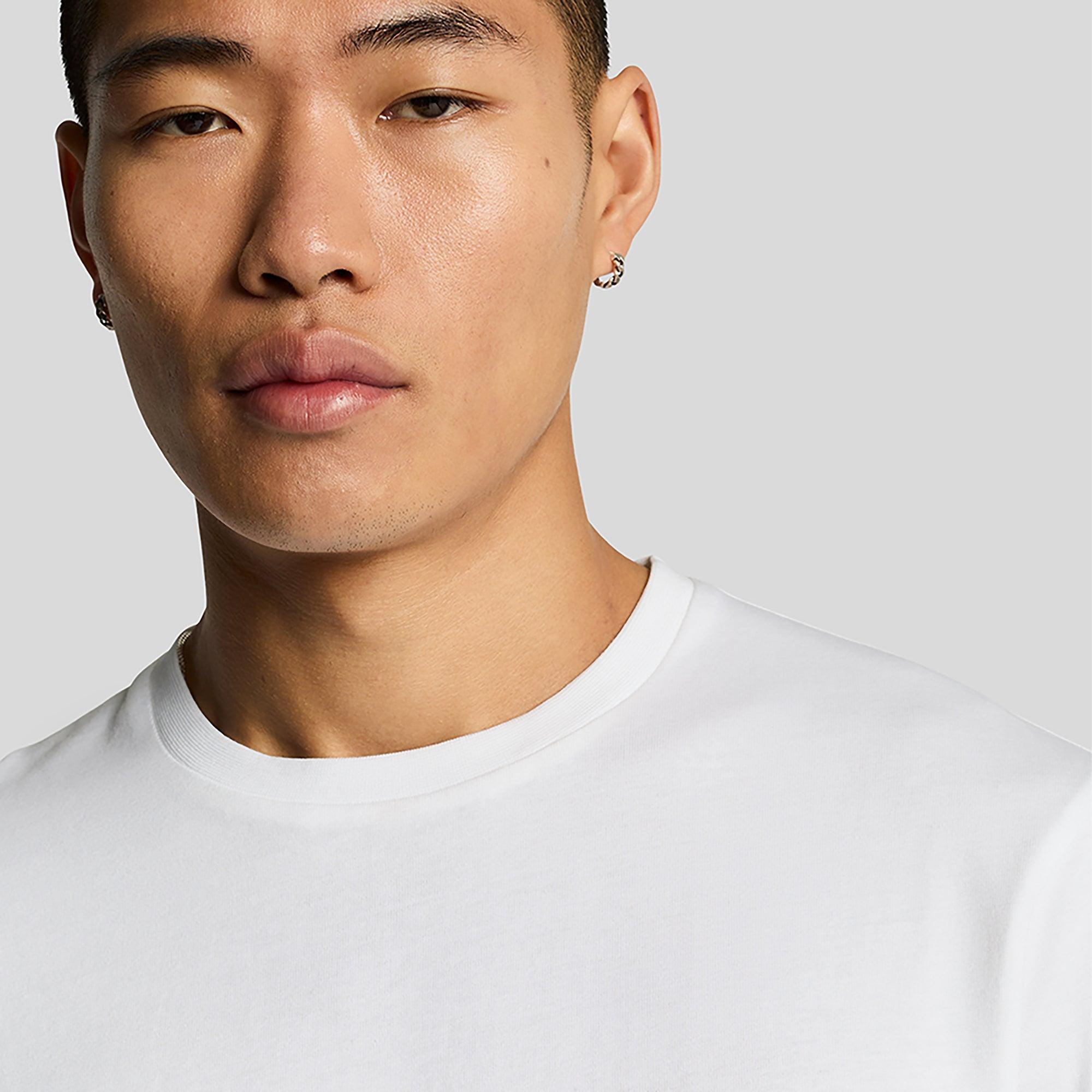 Product image 5 of 5 of Lyle & Scott Men's Clamp Labelled Plain T-Shirt - White