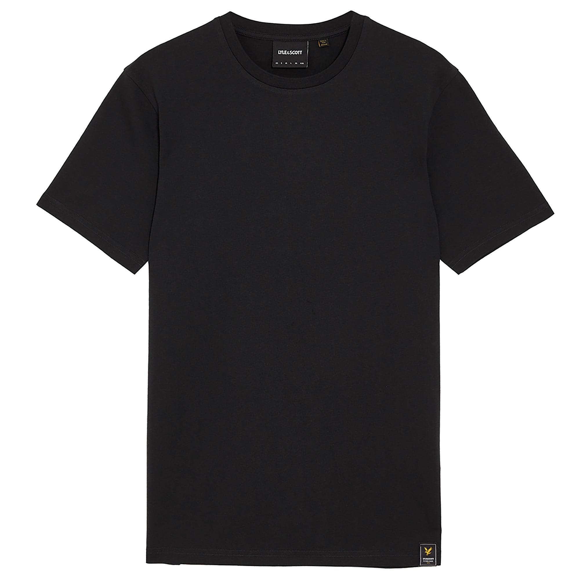Product image 1 of 5 of Lyle & Scott Men's Clamp Labelled Plain T-Shirt - Jet Black