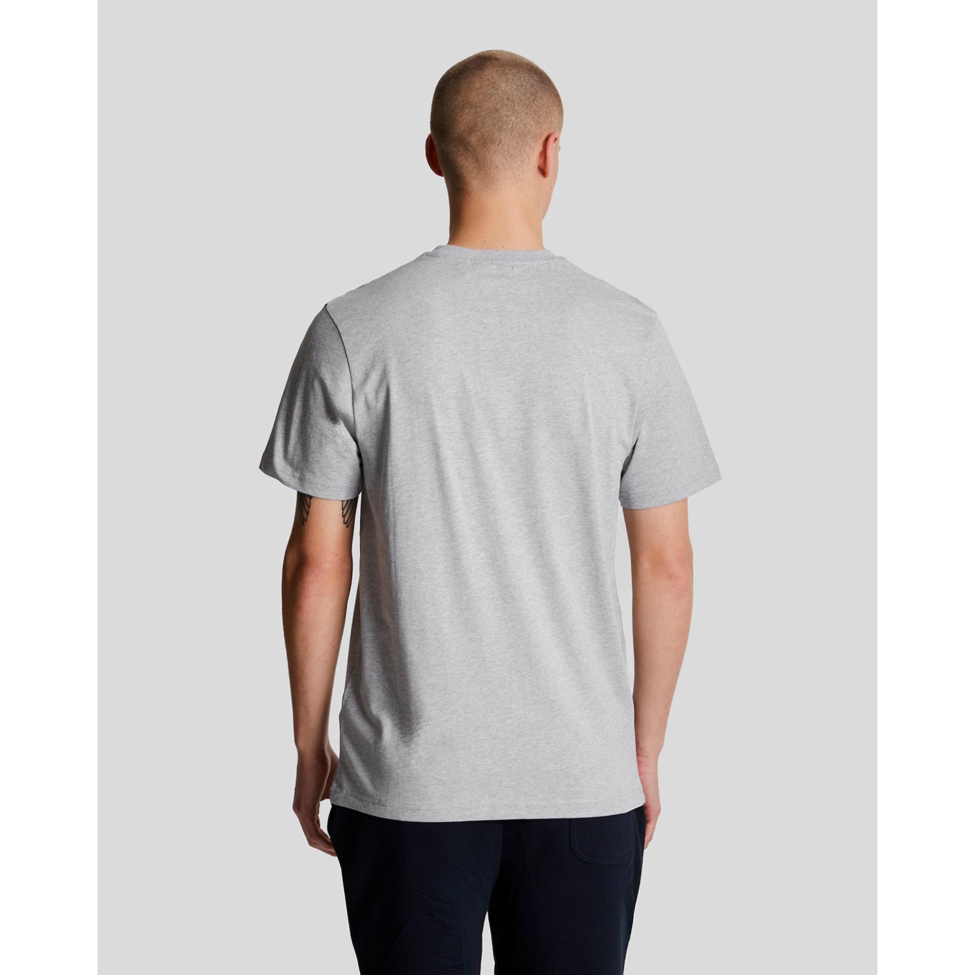 Product image 2 of 5 of Lyle & Scott Men's Plain T-Shirt - Light Grey Marl