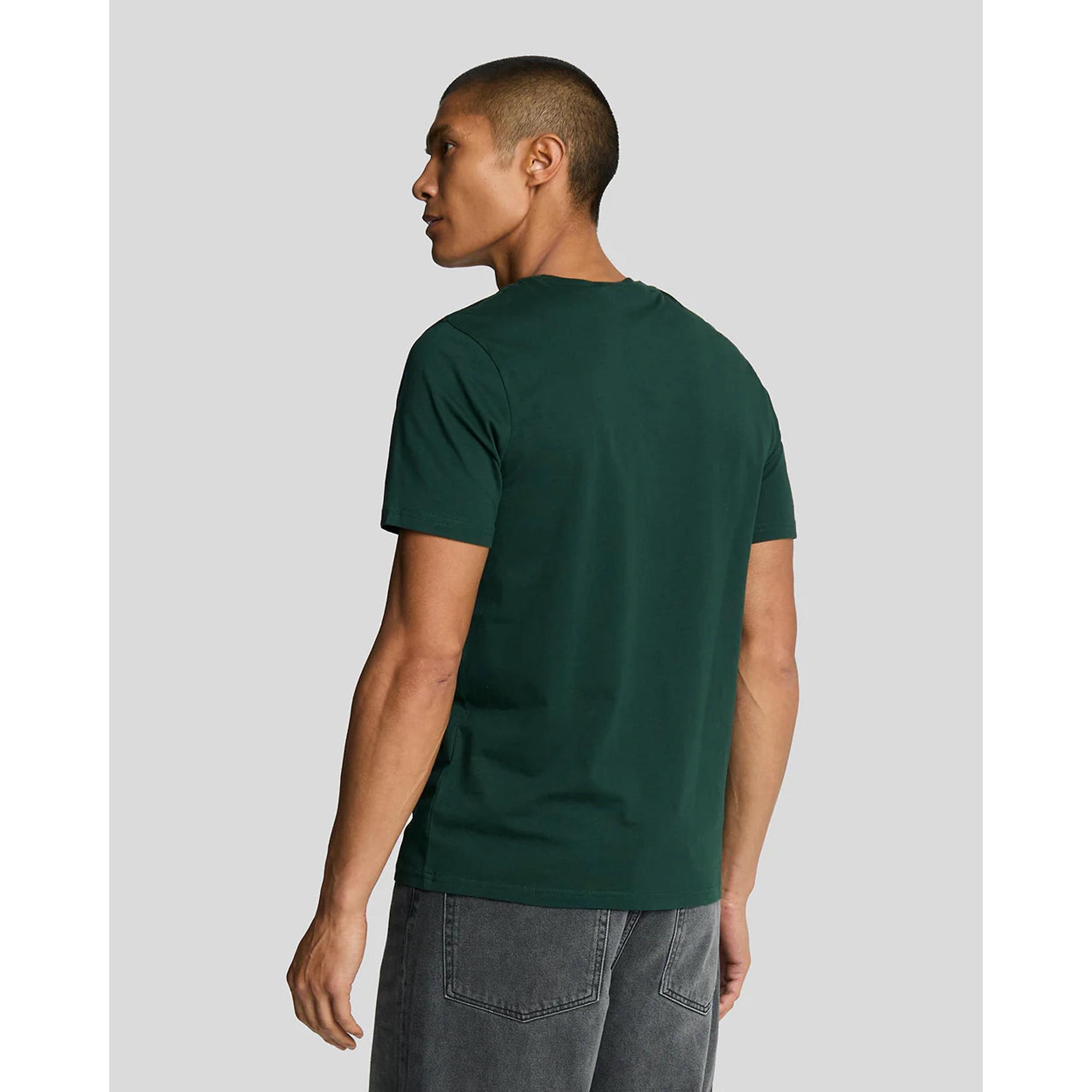 Product image 3 of 5 of Lyle & Scott Men's Plain T-Shirt - Deep Green