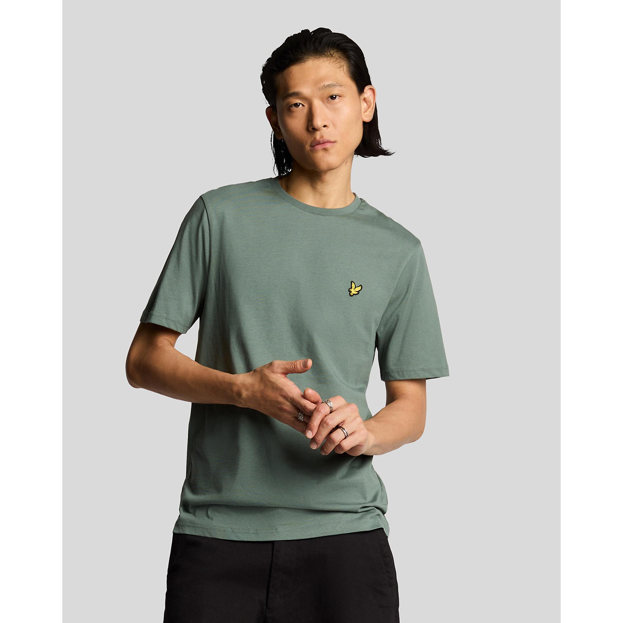 Product image 2 of 5 of Lyle & Scott Men's Plain T-Shirt - Green Mercurial