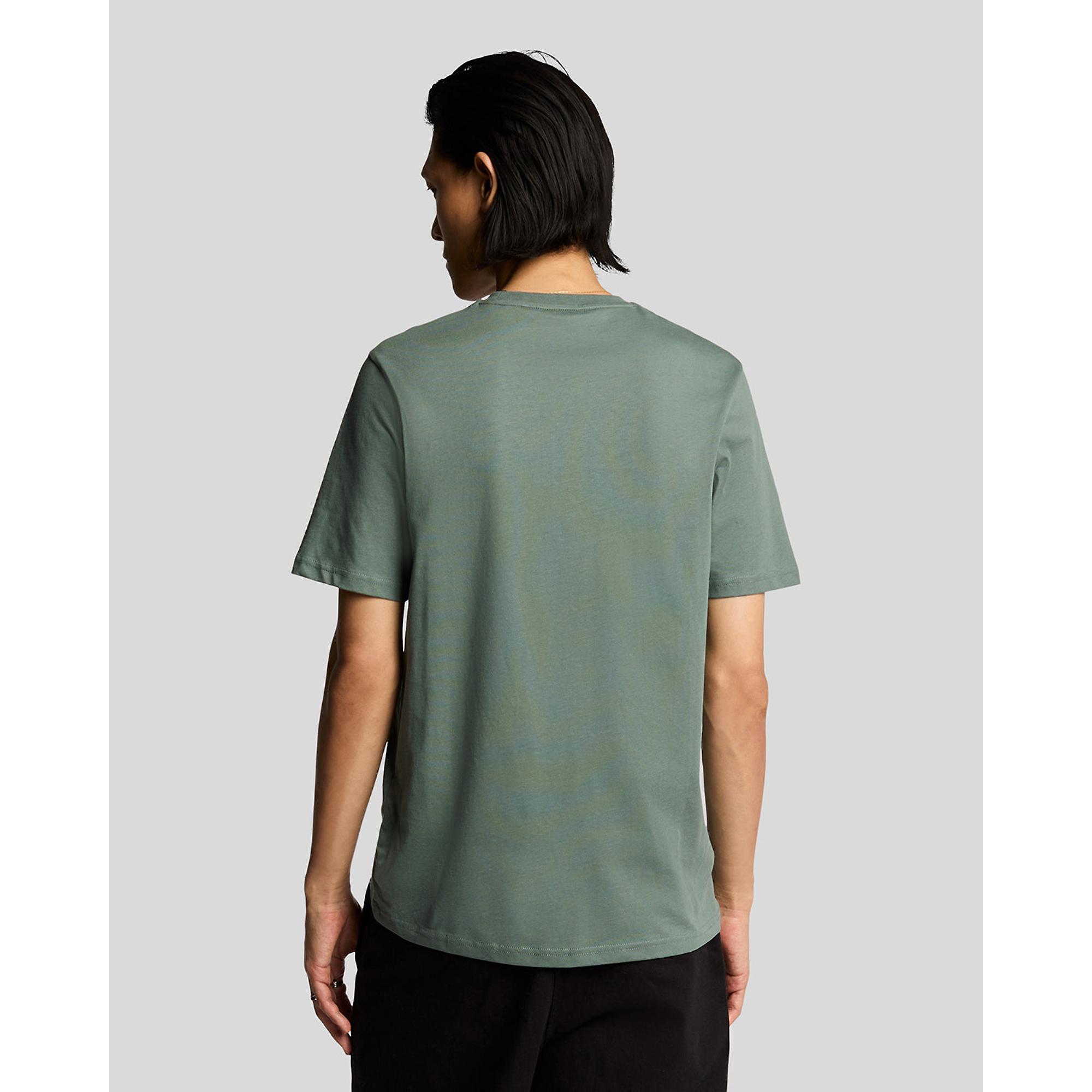 Product image 4 of 5 of Lyle & Scott Men's Plain T-Shirt - Green Mercurial