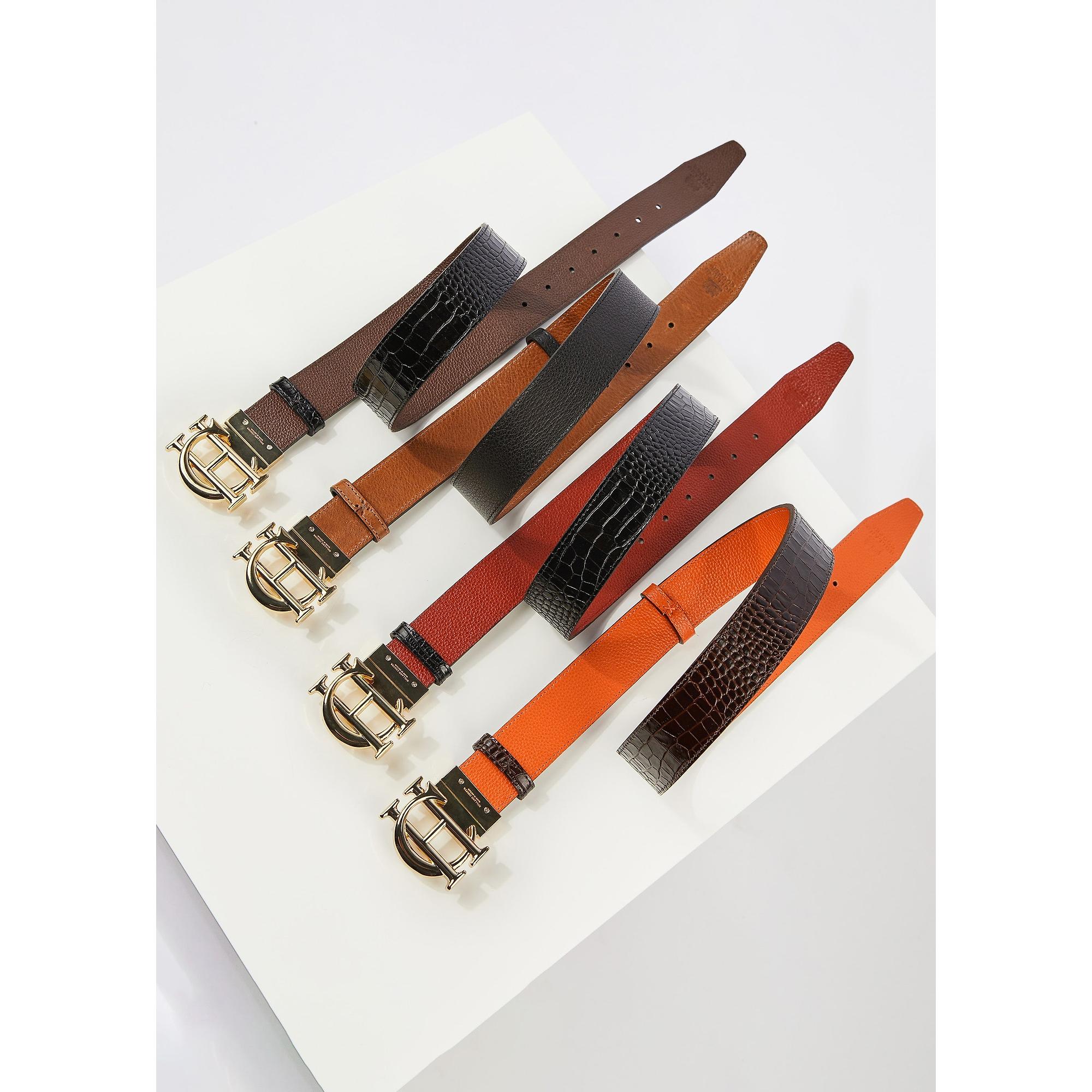 Product image 4 of 4 of Holland Cooper Women's HC Classic Reversible Belt - Black Tan