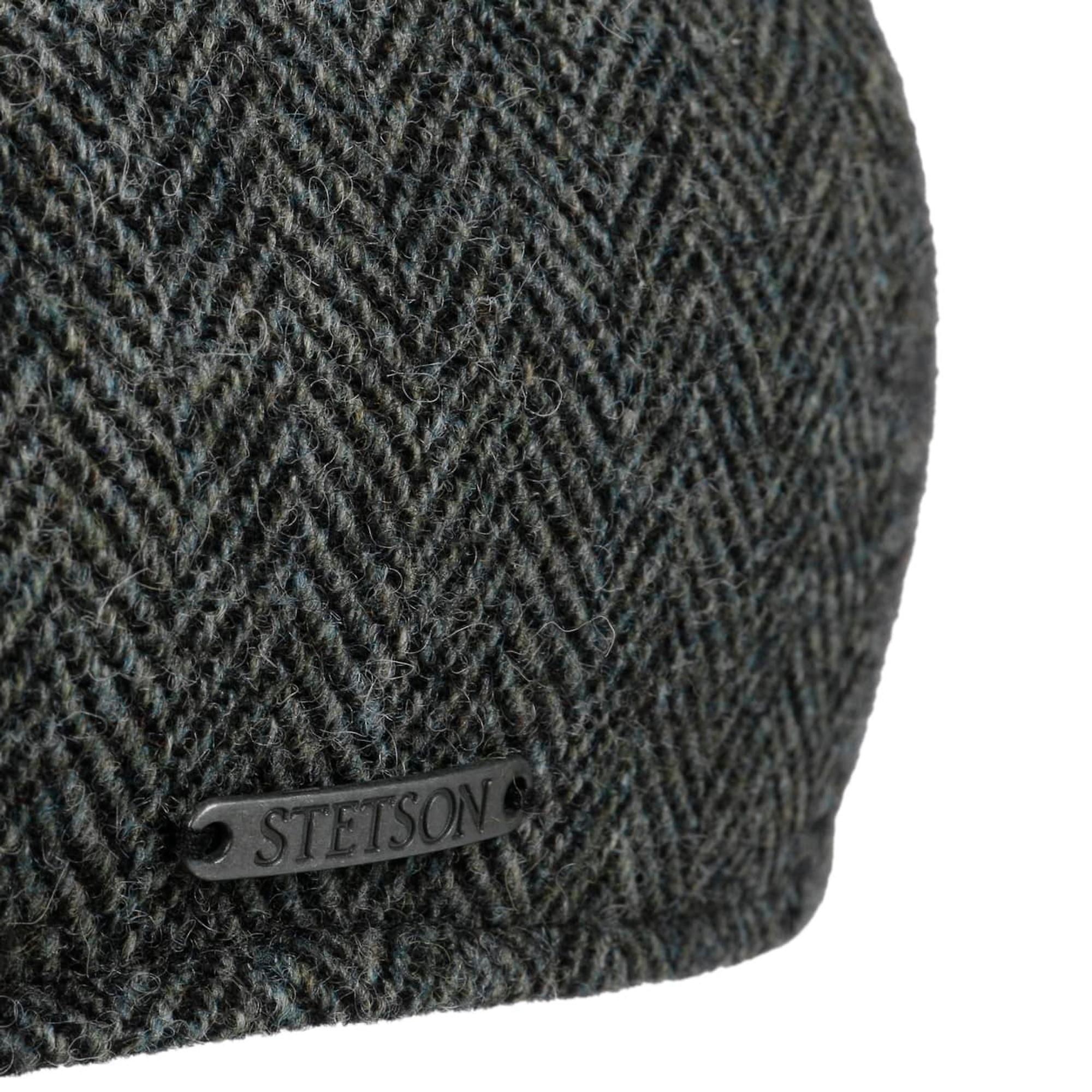 Product image 4 of 4 of Stetson Texas Wool Herringbone Flat Cap Hat - Dark Grey