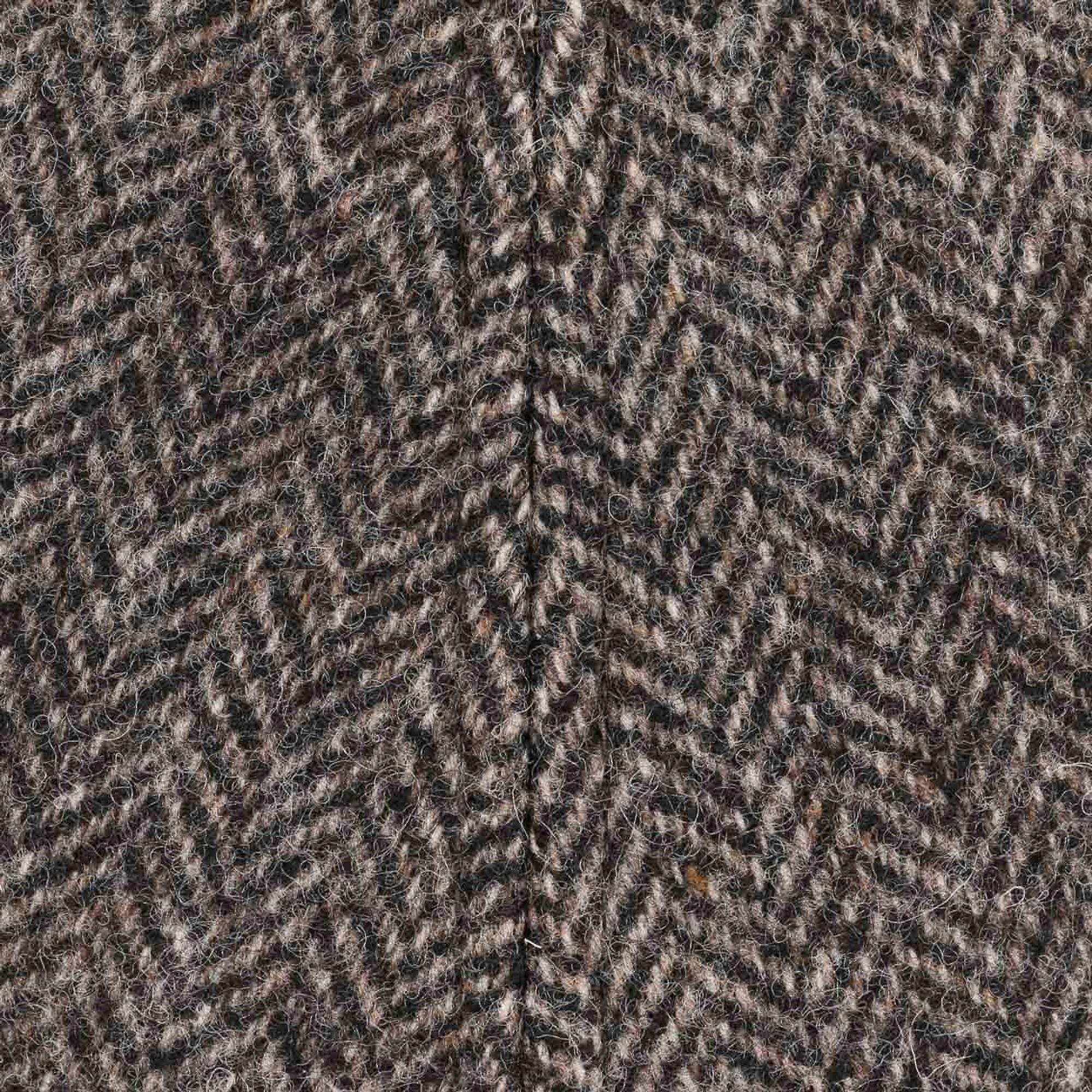 Product image 5 of 5 of Stetson Texas Wool Herringbone Flat Cap Hat - Anthracite Melange