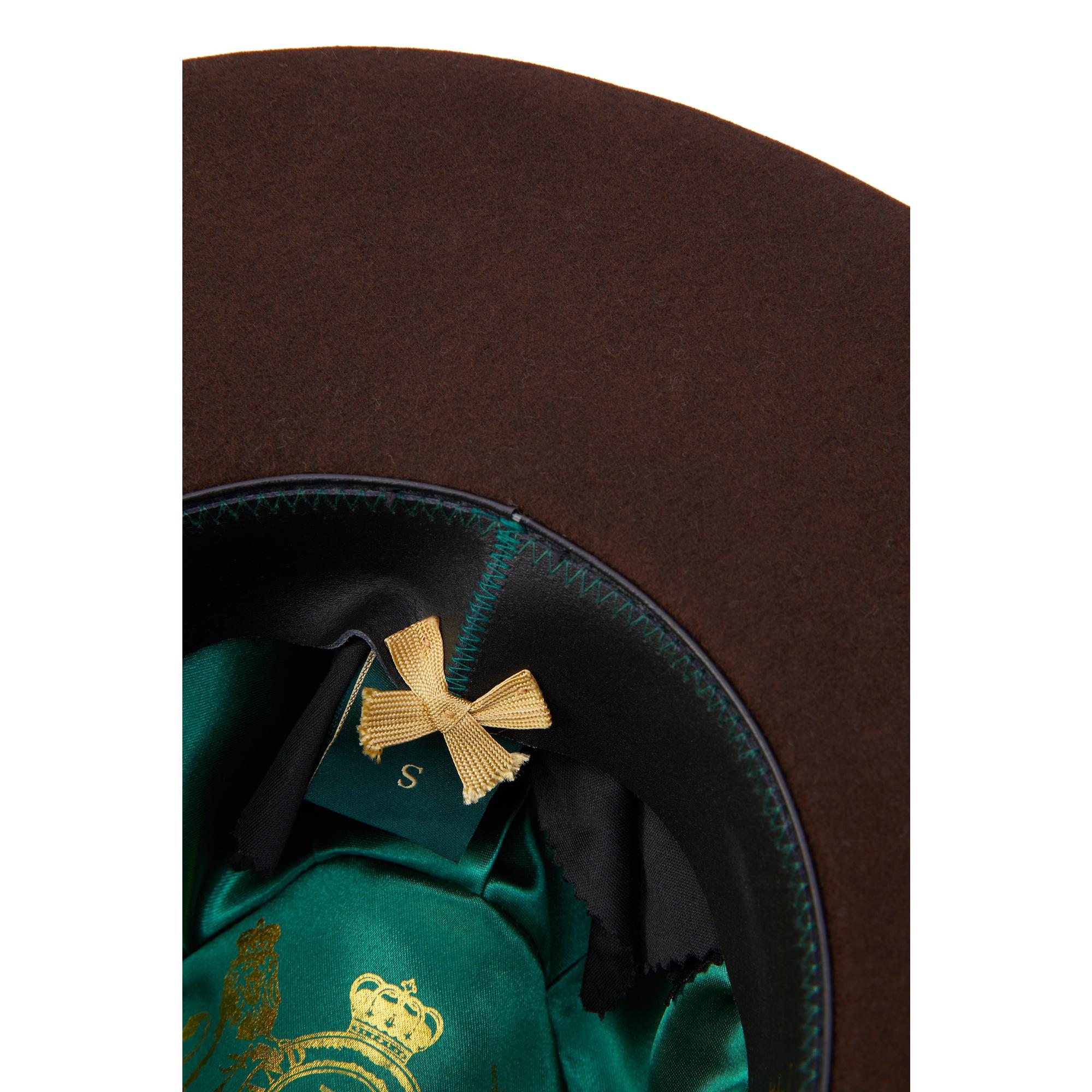 Product image 9 of 9 of Holland Cooper Trilby Hat Iridescent Feather Band - Chocolate