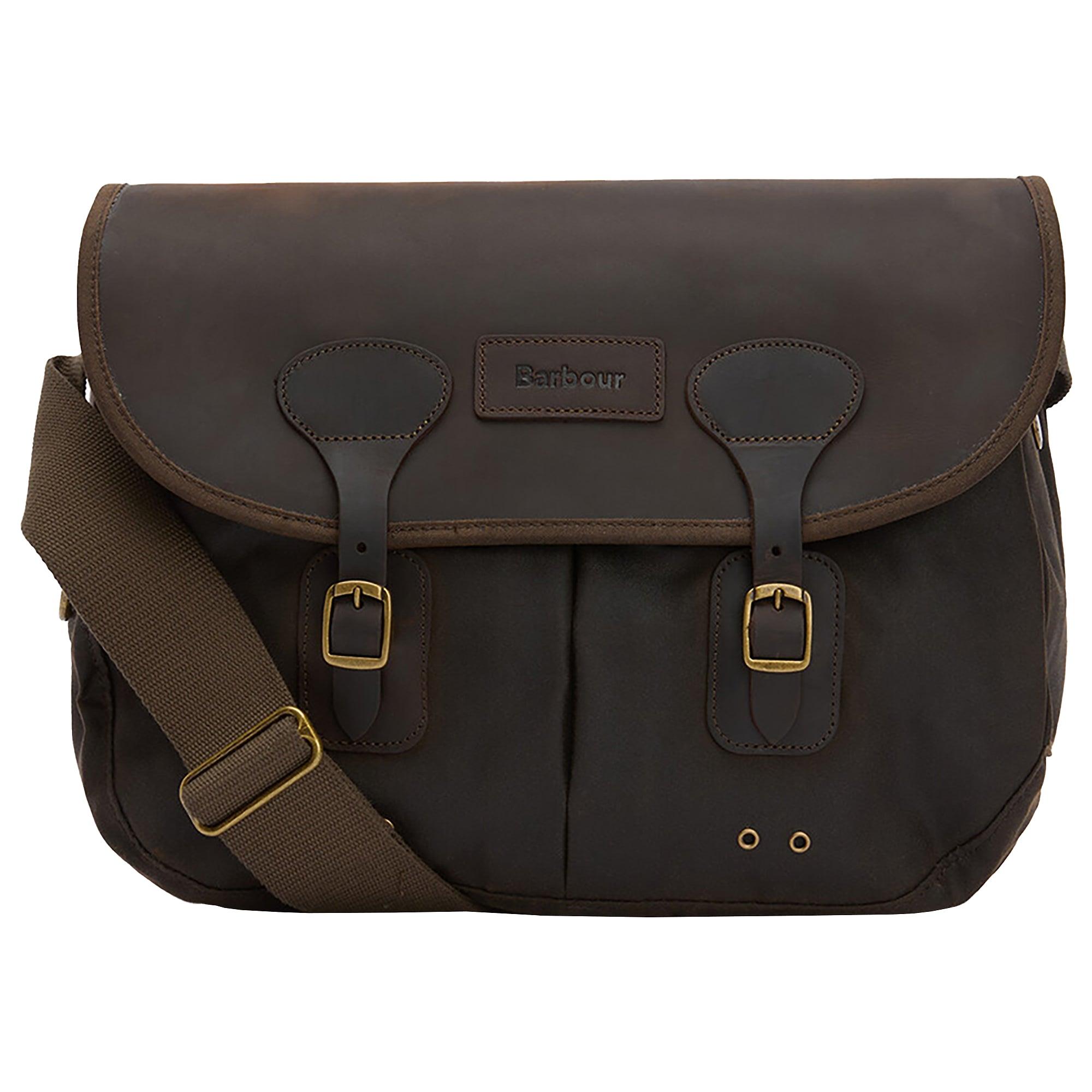 Product image 1 of 11 of Barbour Wax Leather Tarras Bag - Olive
