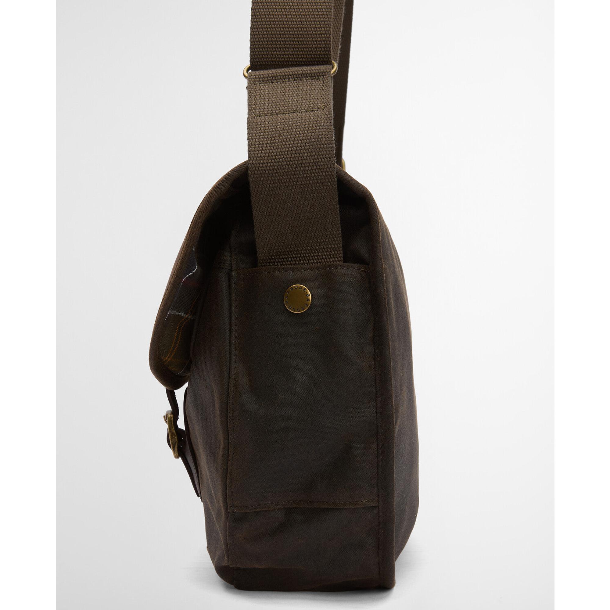 Product image 8 of 11 of Barbour Wax Leather Tarras Bag - Olive