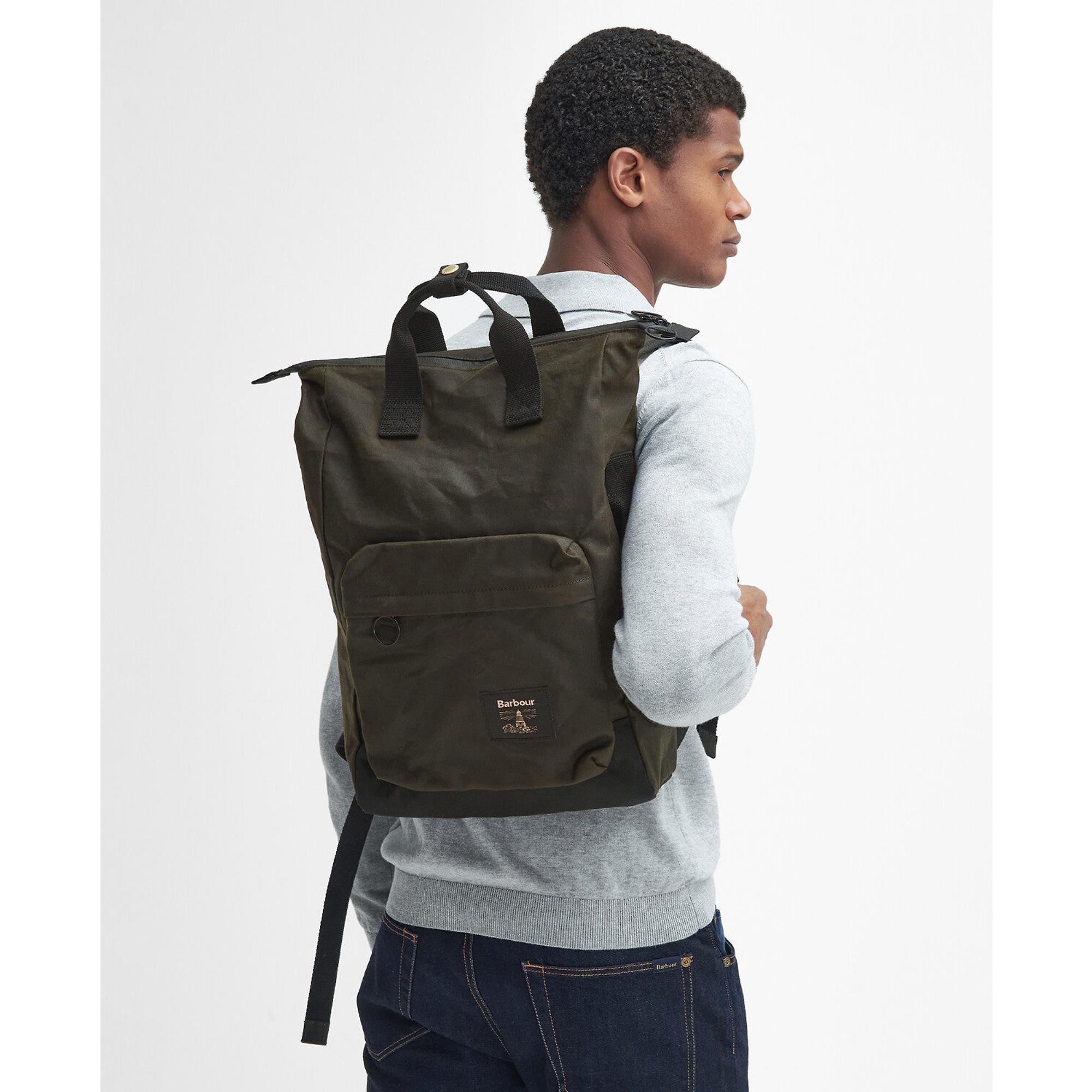 Product image 2 of 8 of Barbour Field Wax Backpack - Olive/Black