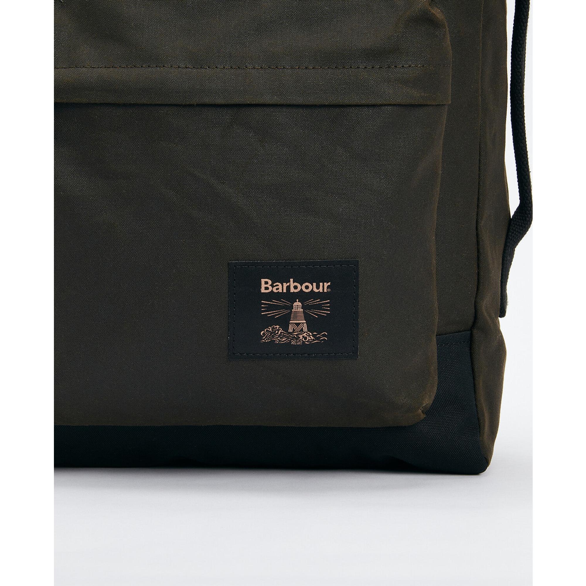 Product image 4 of 8 of Barbour Field Wax Backpack - Olive/Black