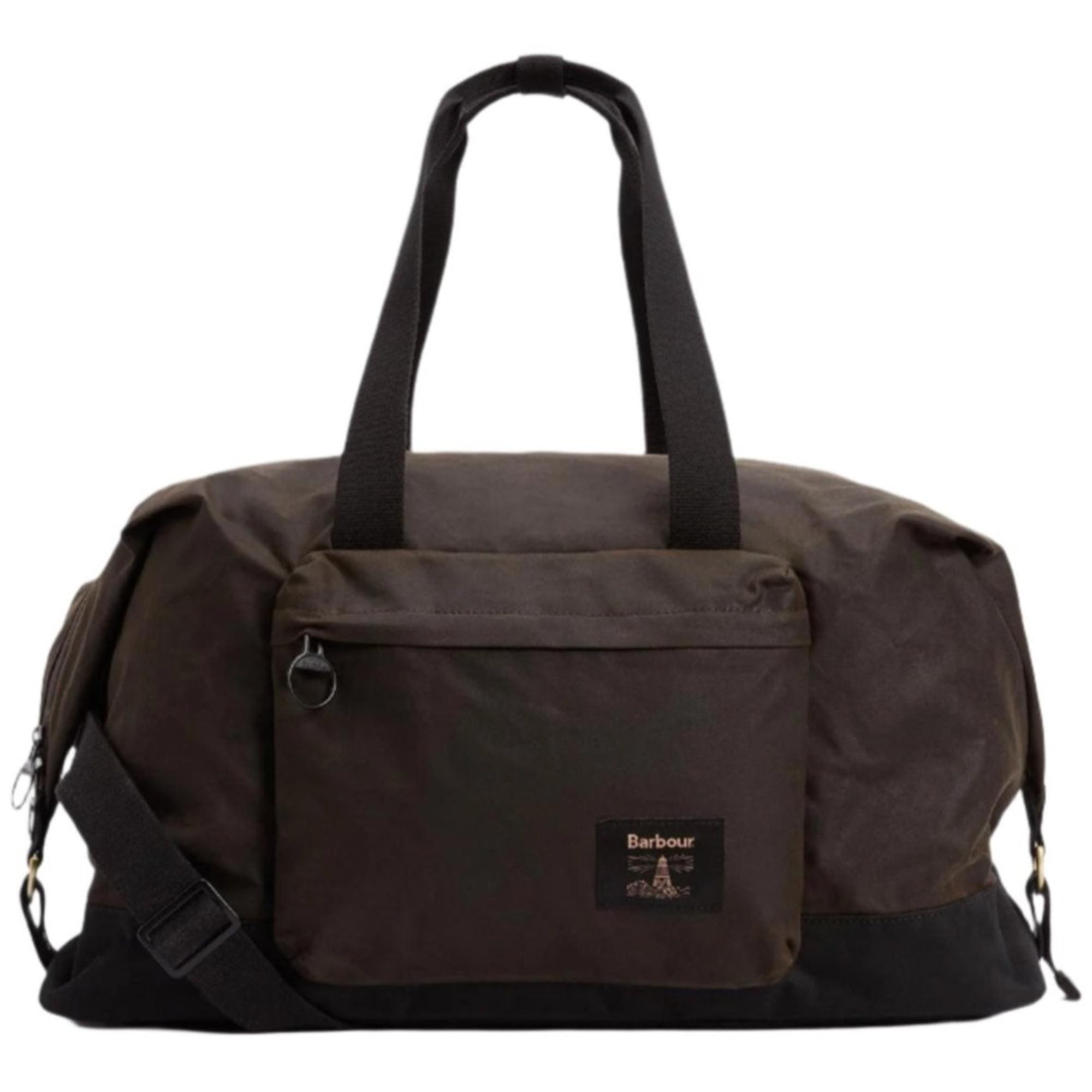 Product image 1 of 7 of Barbour Field Waxed Holdall - Olive/Black