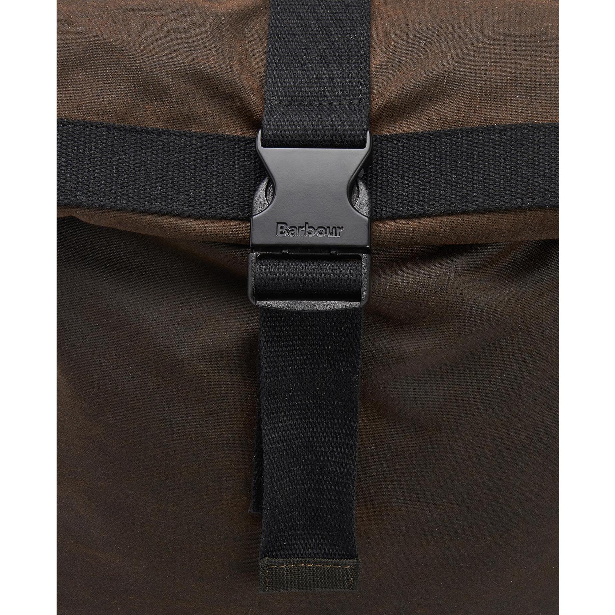 Product image 5 of 9 of Barbour Field Roll-Top Waxed Backpack - Olive/Black