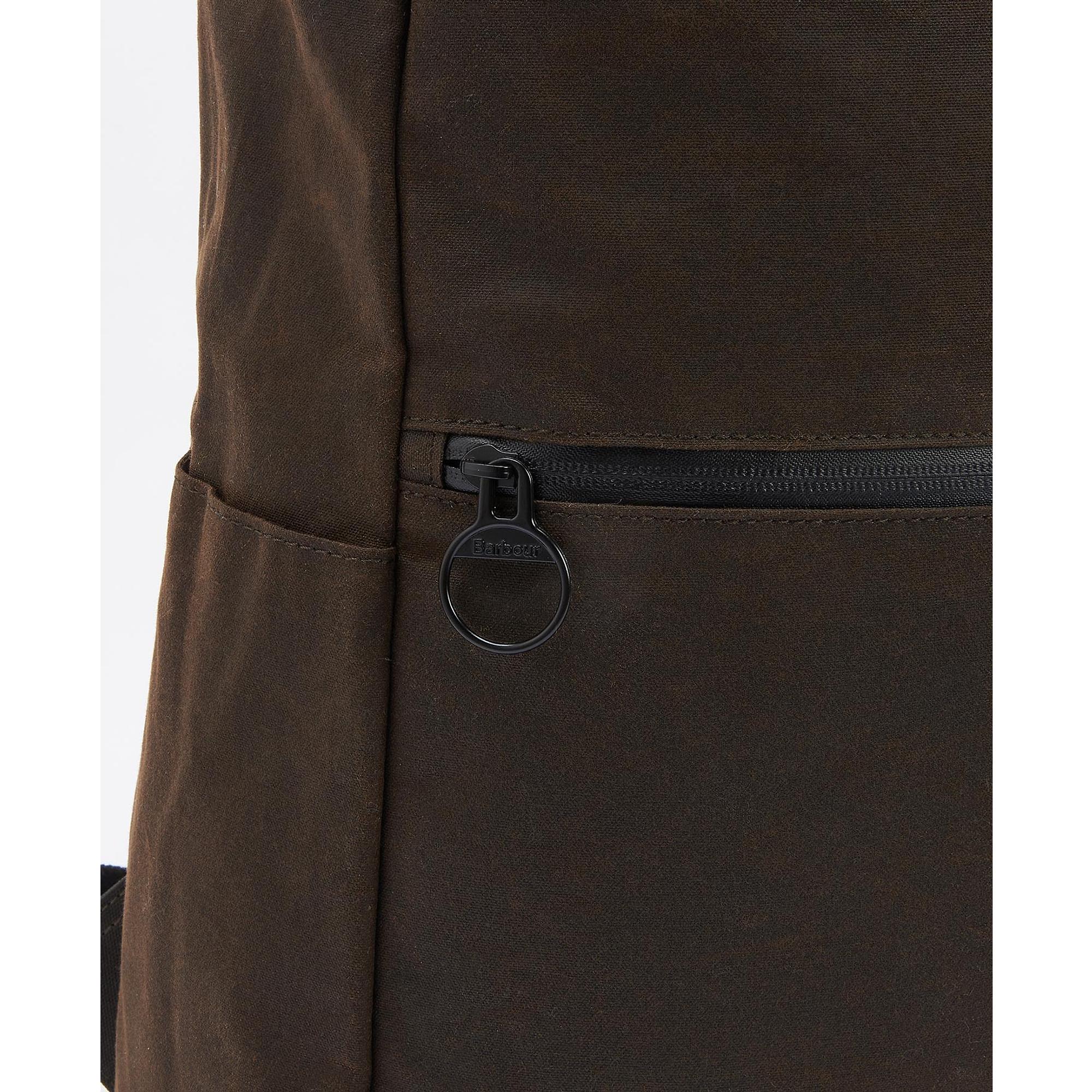 Product image 6 of 9 of Barbour Field Roll-Top Waxed Backpack - Olive/Black