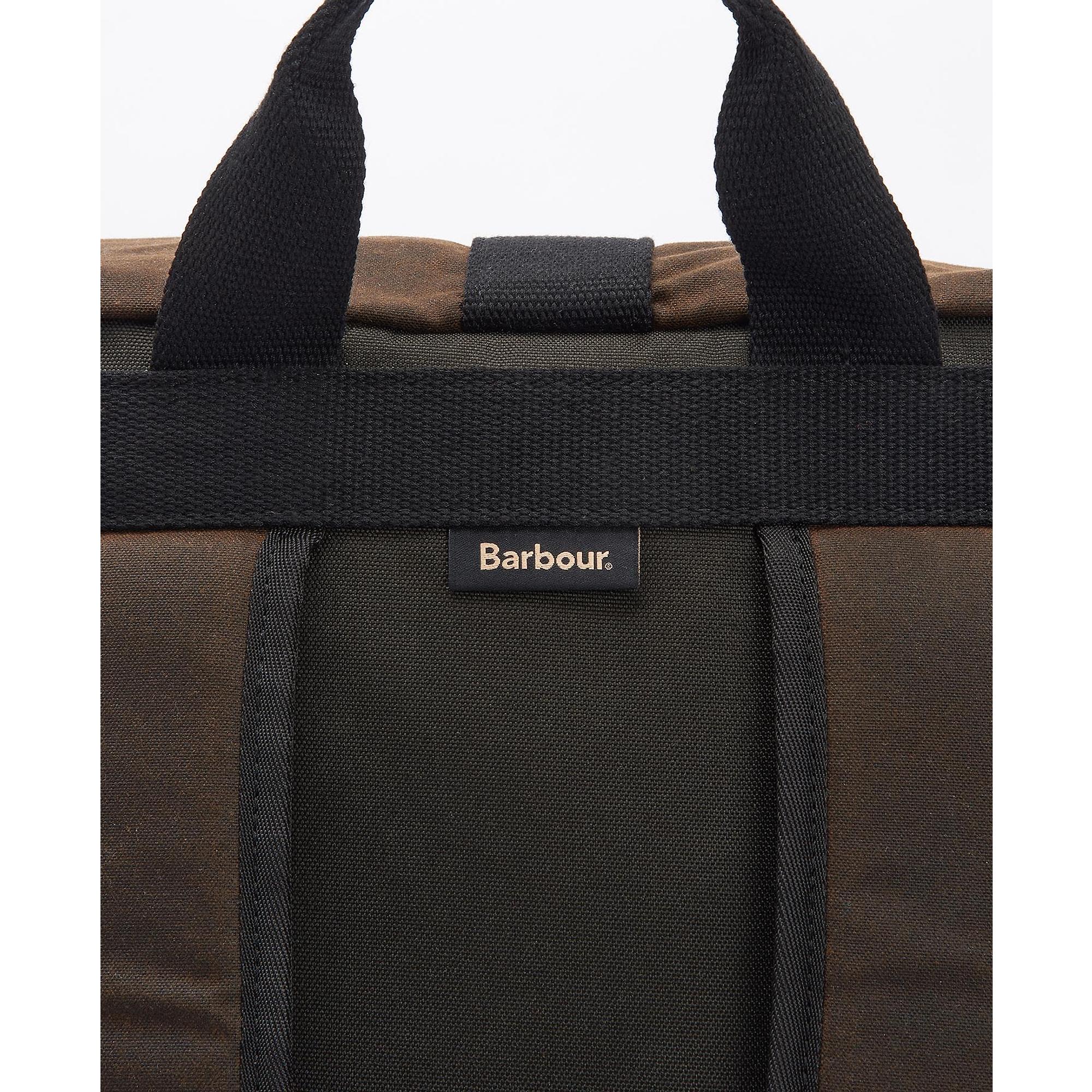 Product image 7 of 9 of Barbour Field Roll-Top Waxed Backpack - Olive/Black