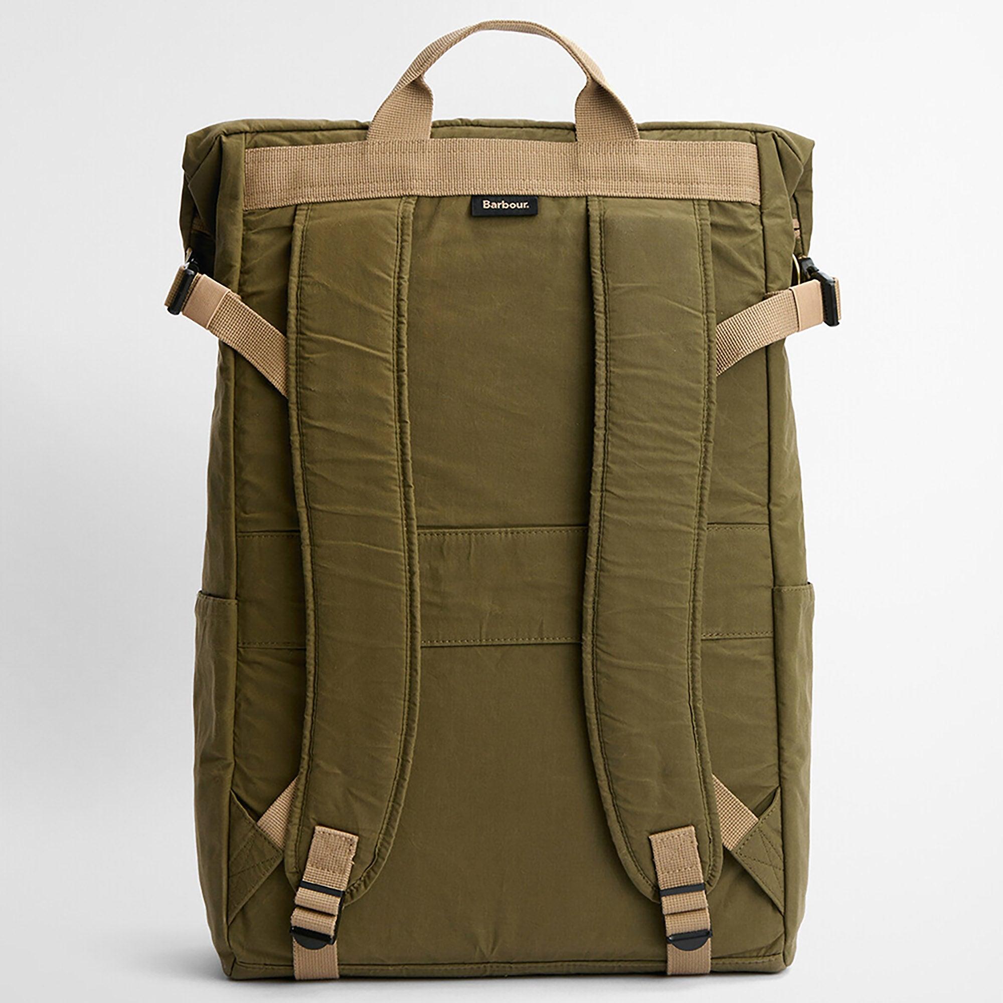Product image 4 of 12 of Barbour Transport Foldover Backpack Bag - Dusky Green