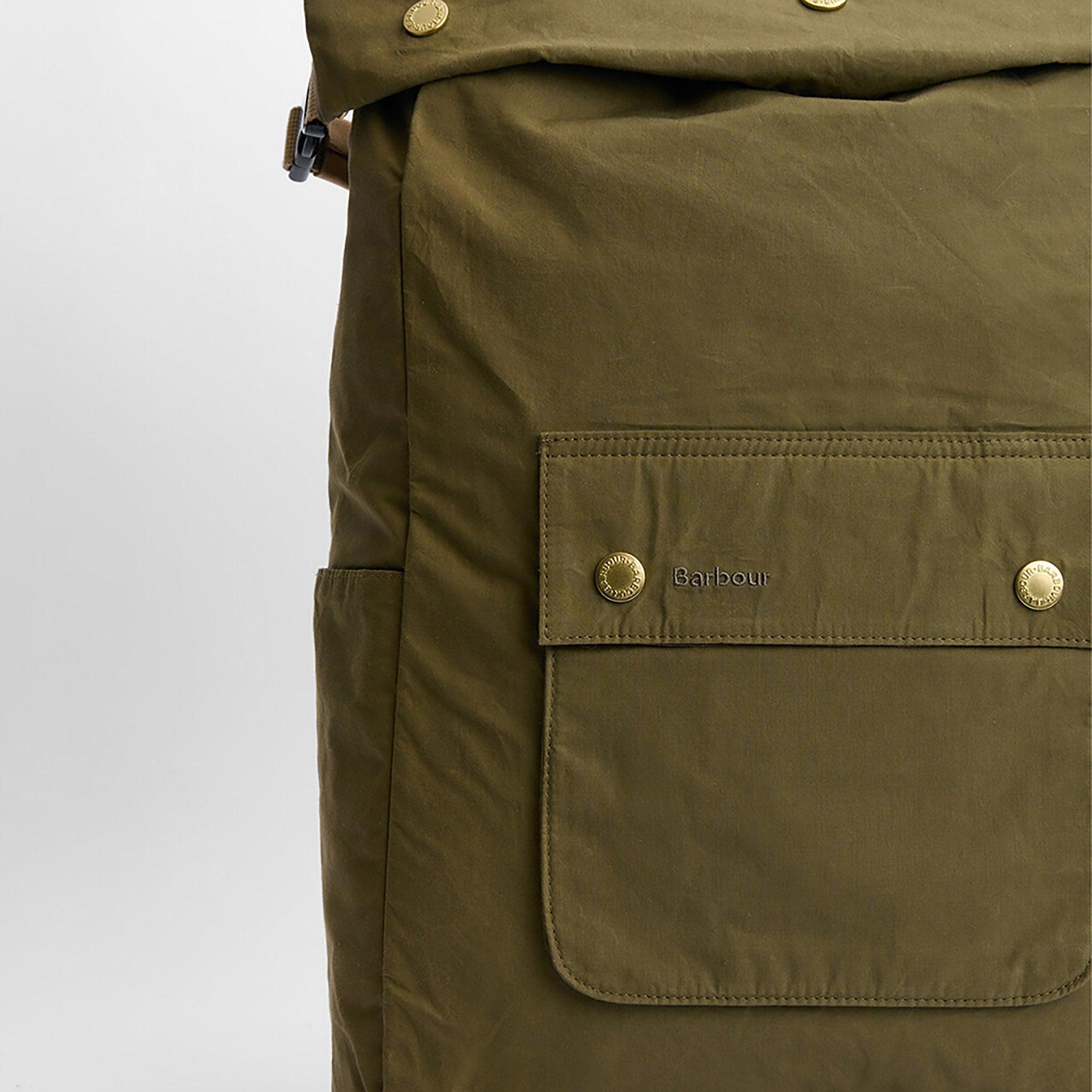 Product image 5 of 12 of Barbour Transport Foldover Backpack Bag - Dusky Green