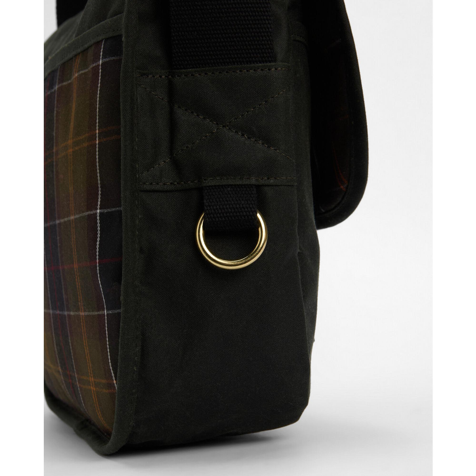 Product image 6 of 13 of Barbour Field Wax Riever Crossbody Bag - Sage