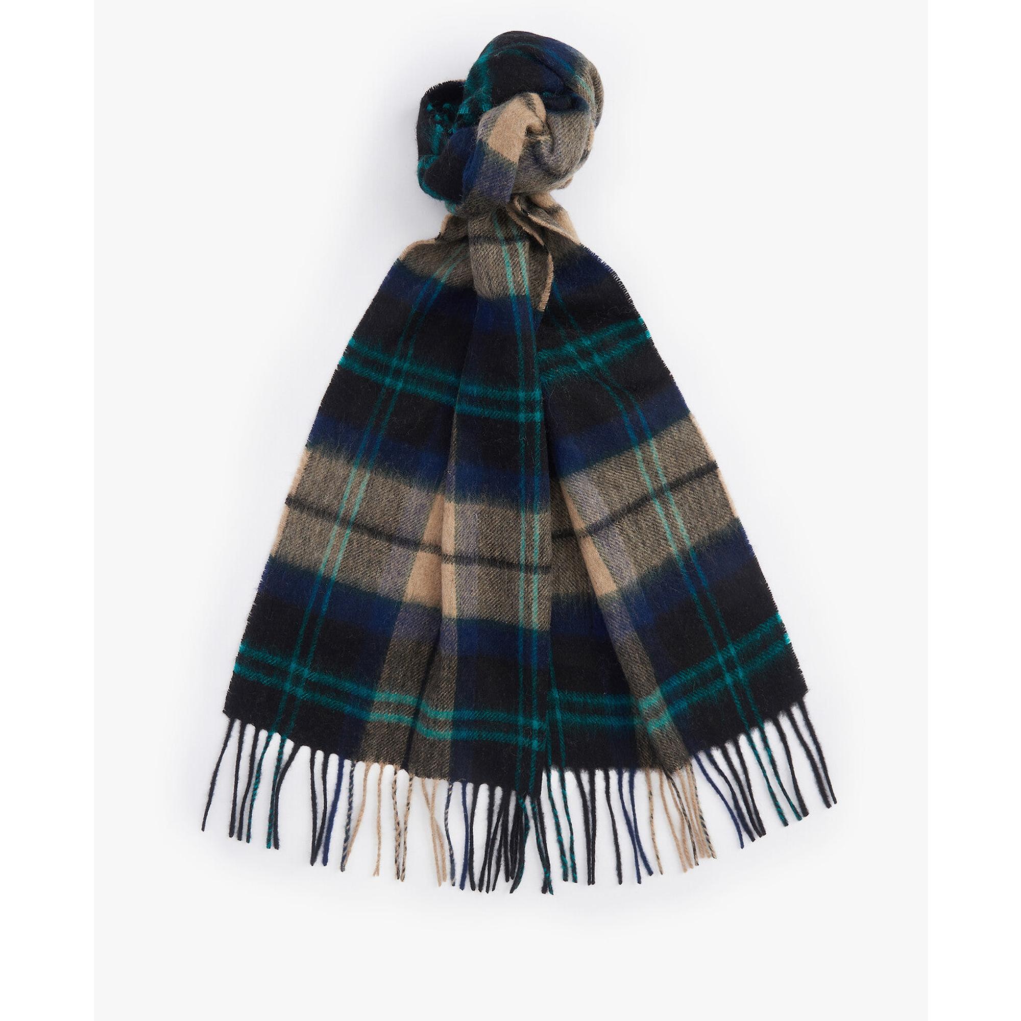 Product image 3 of 4 of Barbour Wool/Cashmere Tartan Scarf - Green Loch