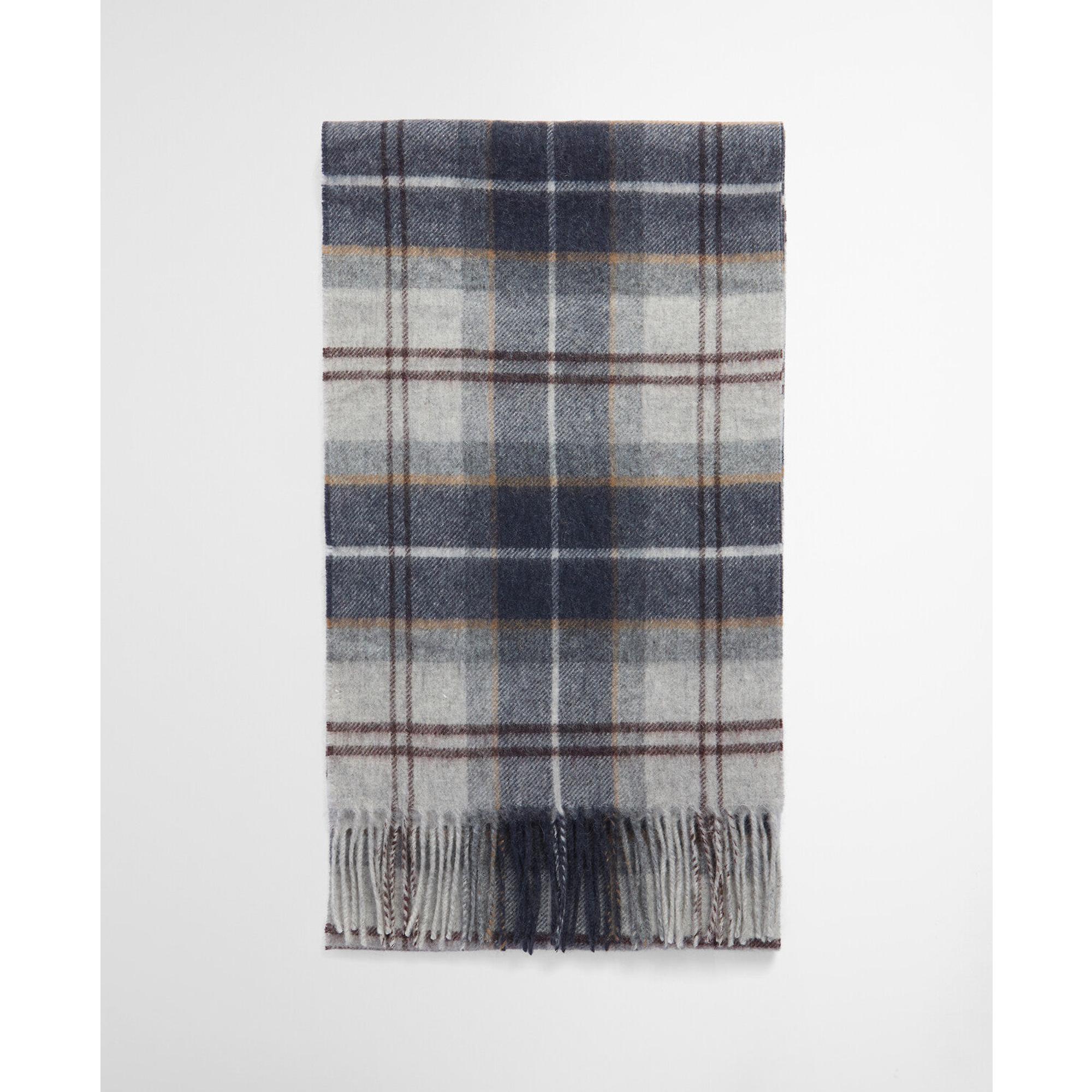 Product image 4 of 7 of Barbour Wool/Cashmere Tartan Scarf - Grey Midnight Tartan