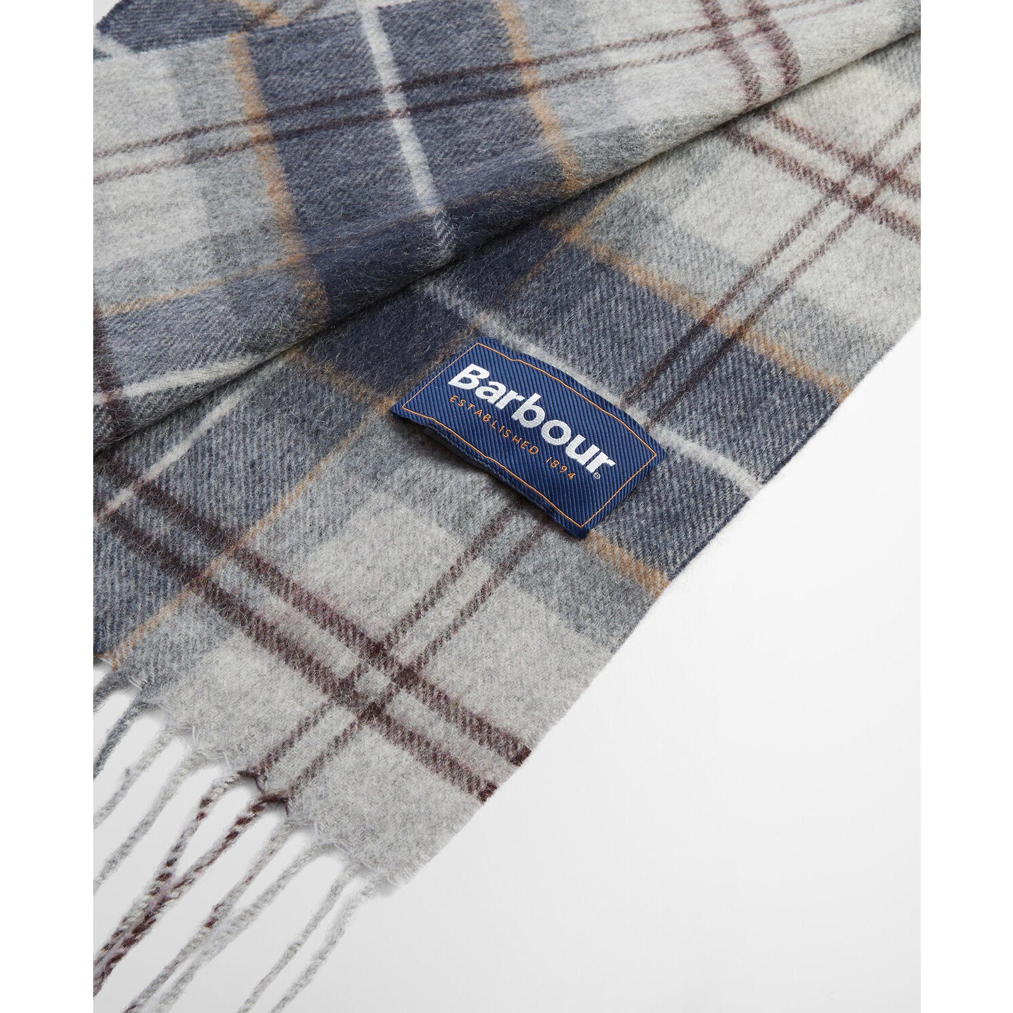 Product image 5 of 7 of Barbour Wool/Cashmere Tartan Scarf - Grey Midnight Tartan