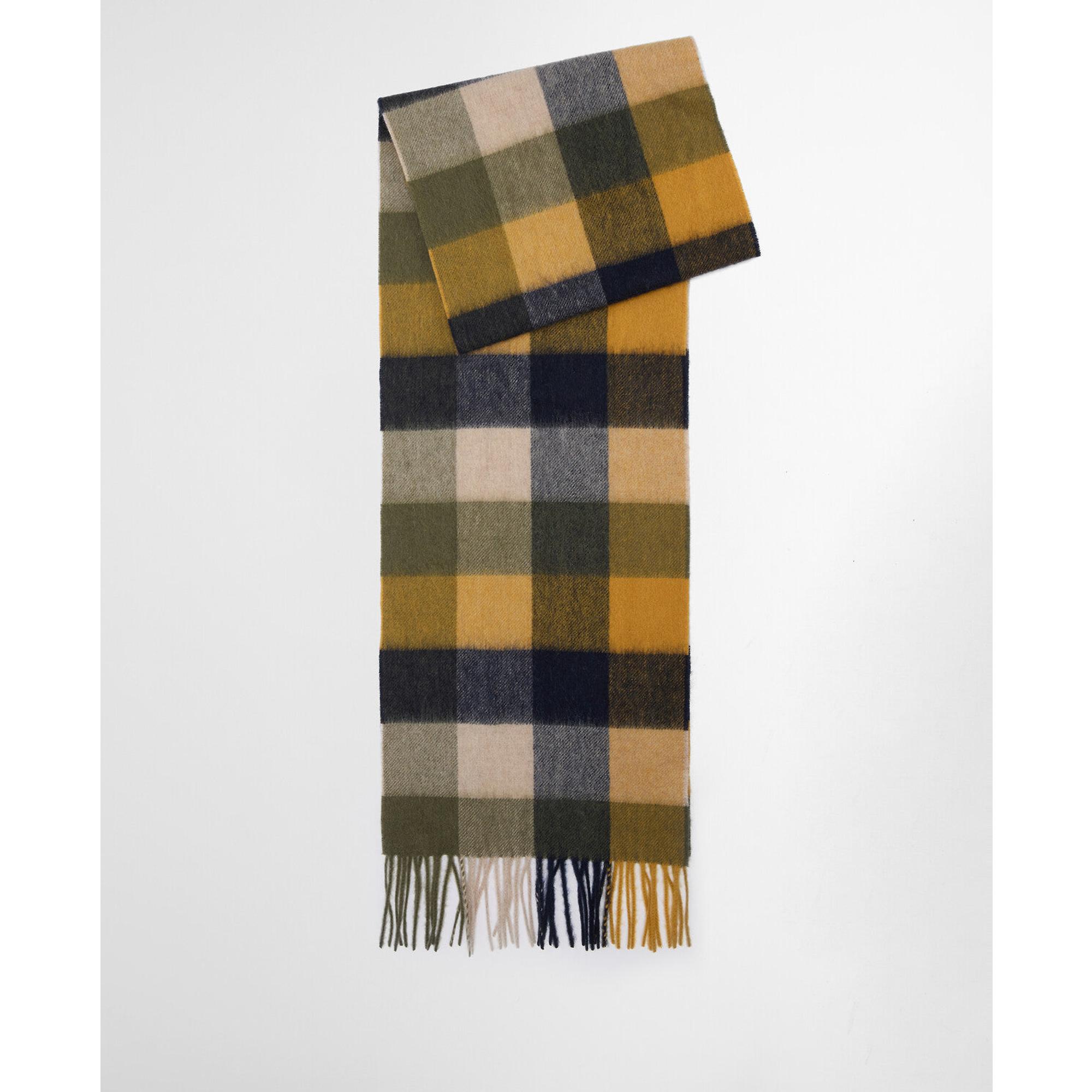 Product image 3 of 8 of Barbour Large Tattersall Scarf - Forest Mist