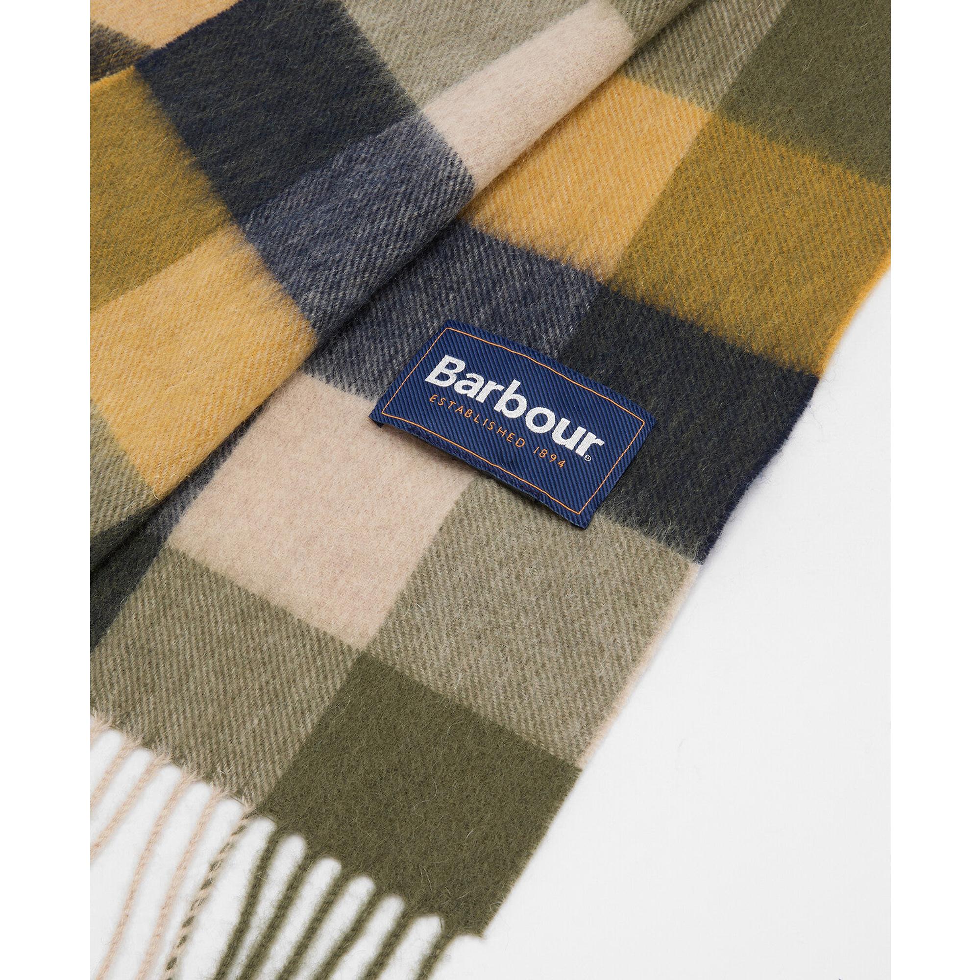 Product image 6 of 8 of Barbour Large Tattersall Scarf - Forest Mist